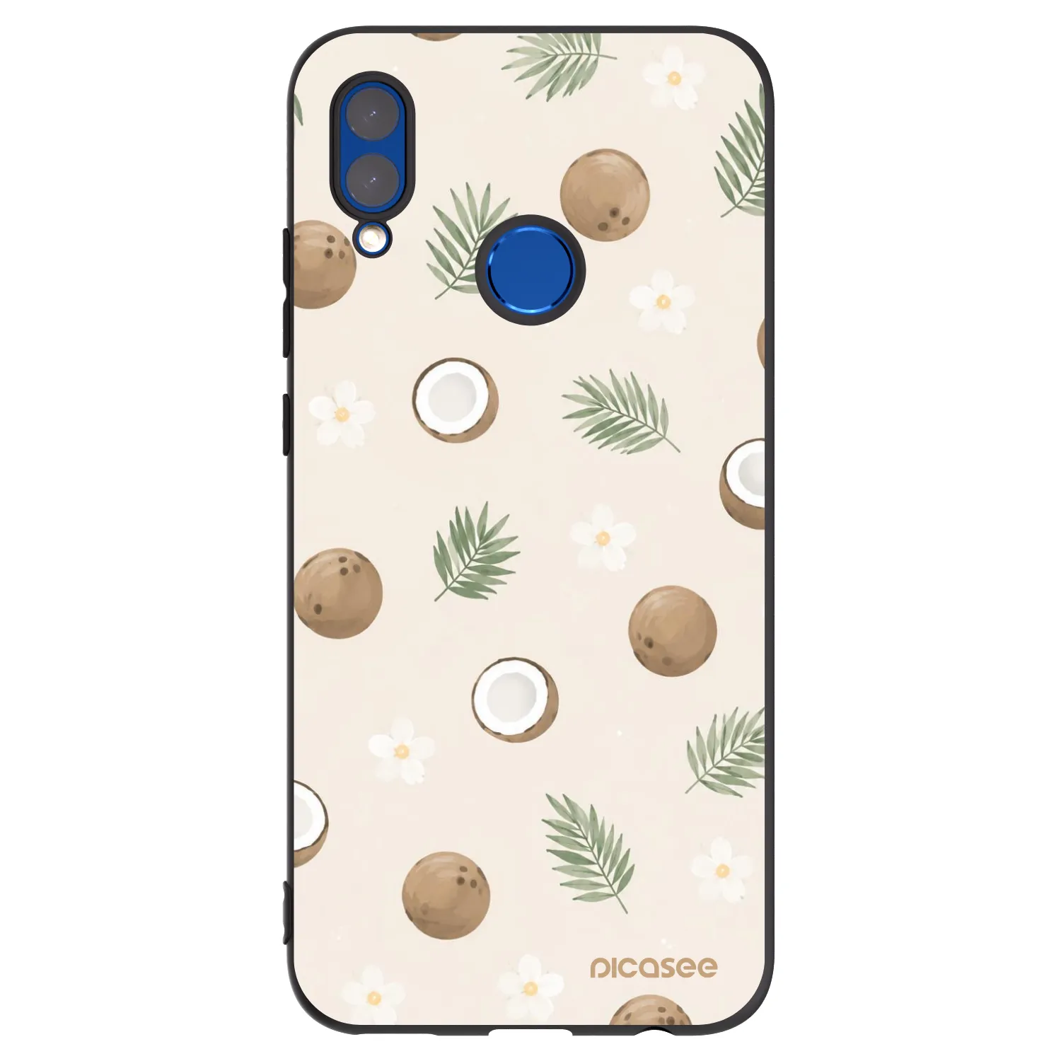 Picasee silikónový čierny obal pre Huawei P Smart 2019 - Coconut Breeze