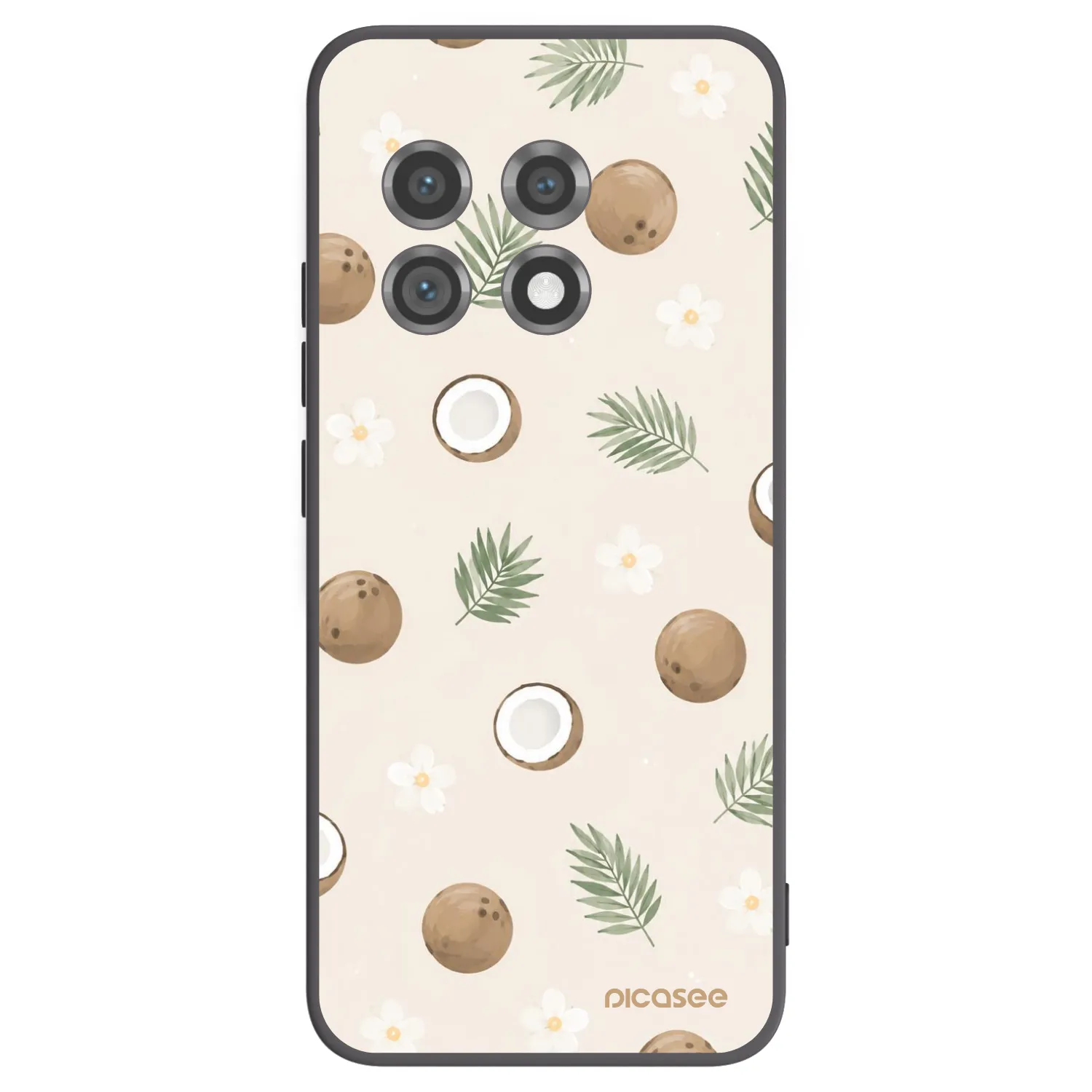 Picasee silikónový čierny obal pre OnePlus 11 5G - Coconut Breeze