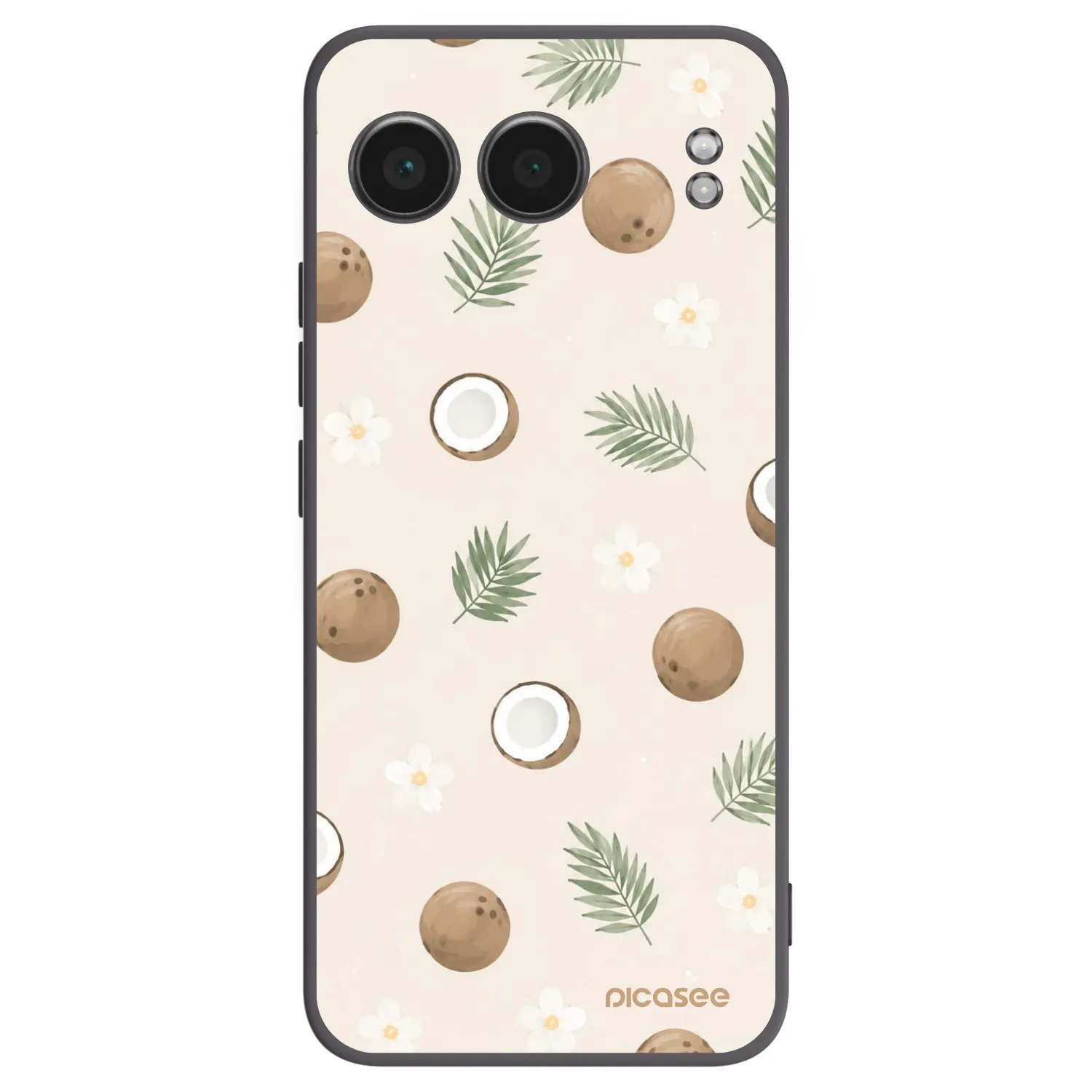 Picasee silikónový čierny obal pre OnePlus Nord 4 - Coconut Breeze
