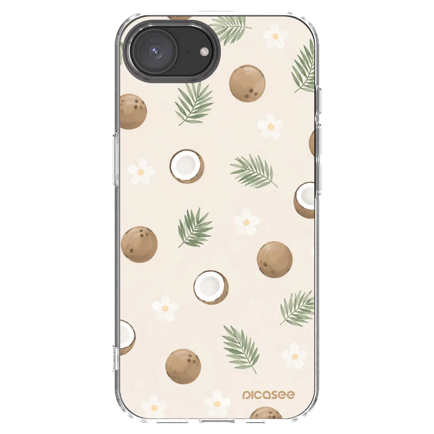 Picasee silikónový prehľadný obal pre Apple iPhone 16e - Coconut Breeze