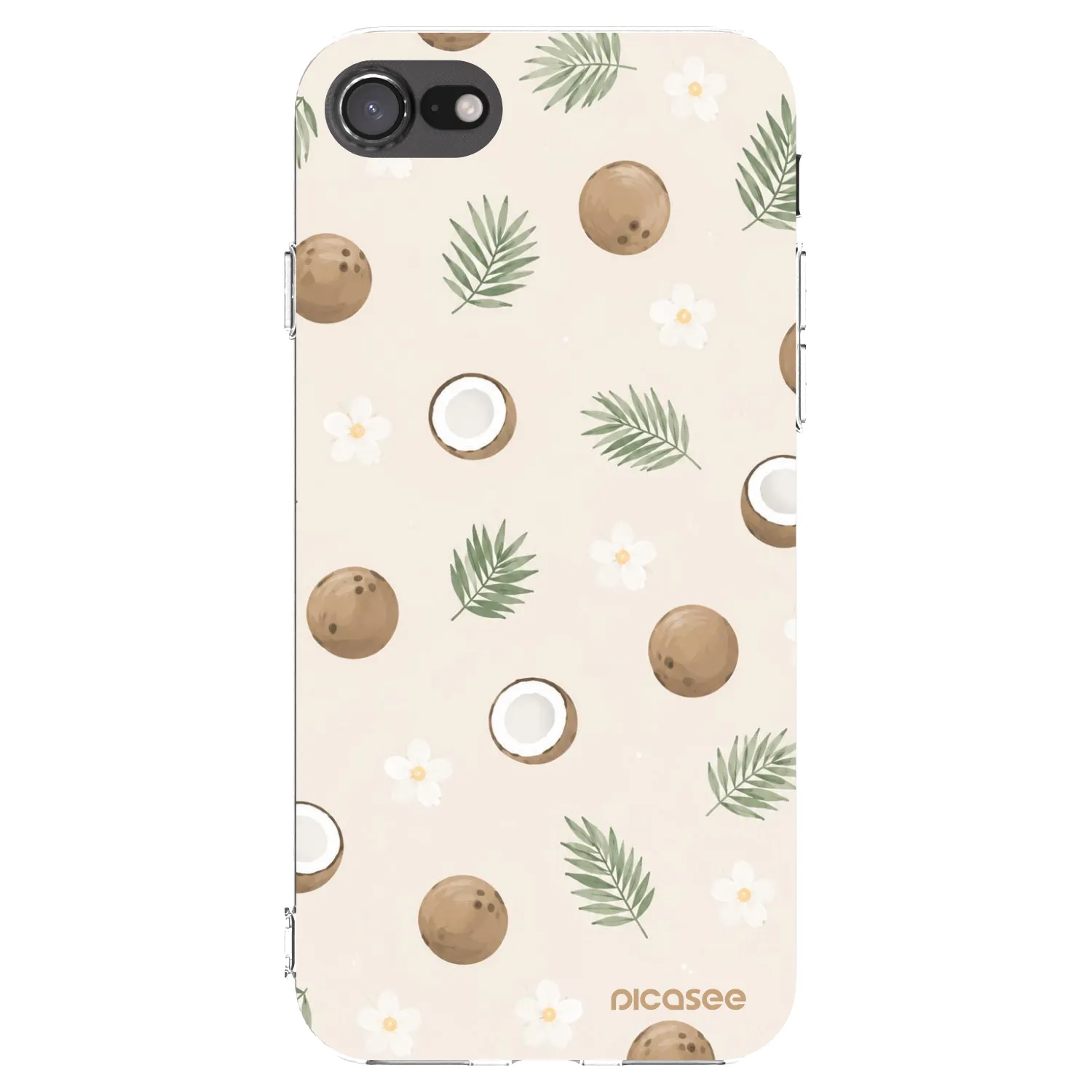 Picasee silikónový prehľadný obal pre Apple iPhone 7 - Coconut Breeze