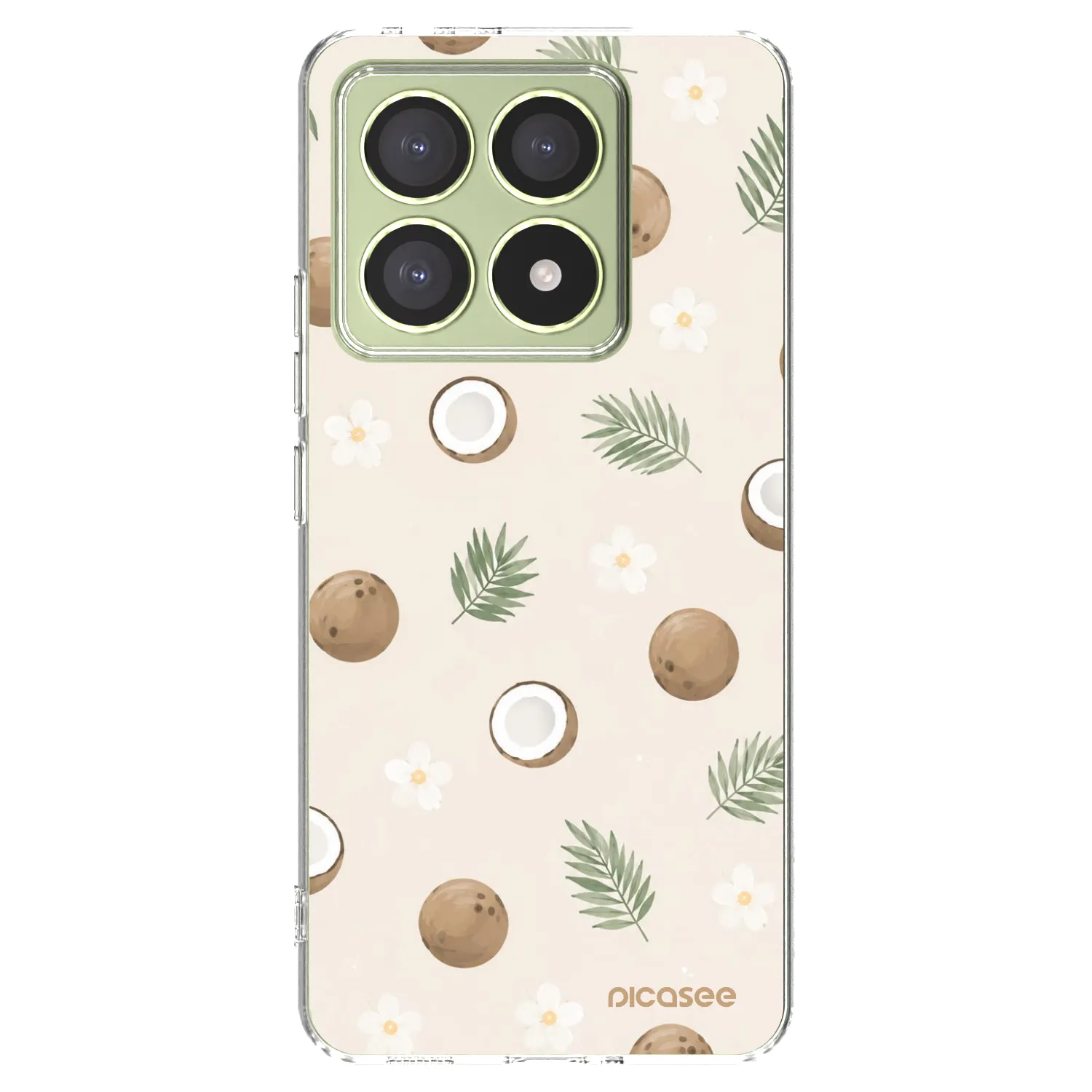 Picasee silikónový prehľadný obal pre Xiaomi 14T - Coconut Breeze