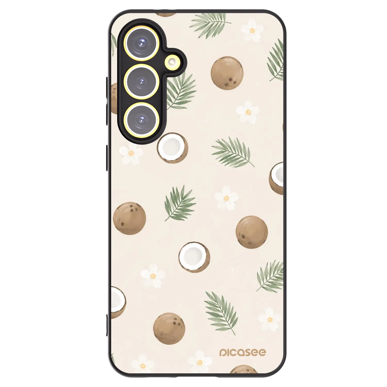 Picasee silikónový čierny obal pre Samsung Galaxy S24 FE S721B - Coconut Breeze