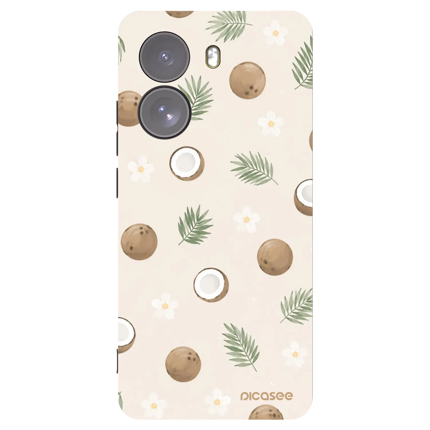 Picasee silikónový čierny obal pre Xiaomi Poco X7 - Coconut Breeze