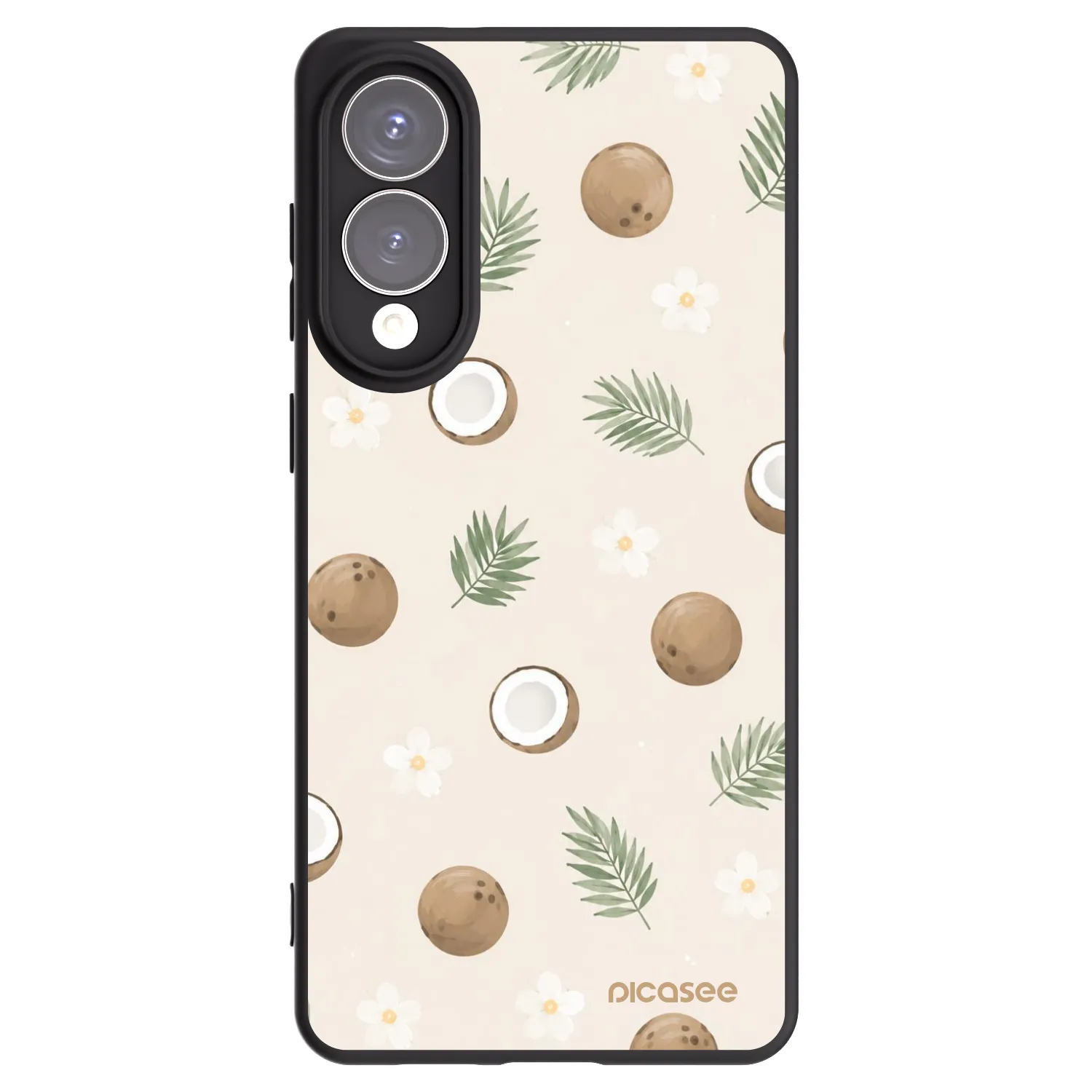 Picasee silikónový čierny obal pre Samsung Galaxy S25 Edge 5G - Coconut Breeze