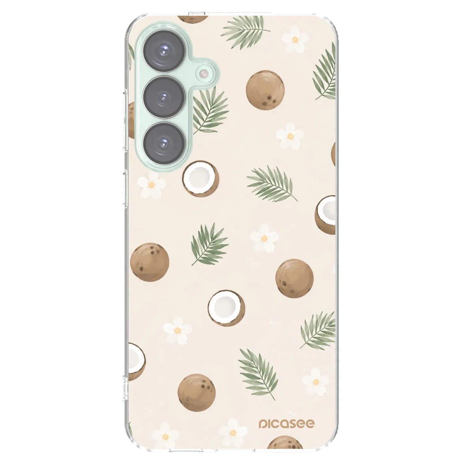 Picasee silikónový prehľadný obal pre Samsung Galaxy S25+ 5G - Coconut Breeze