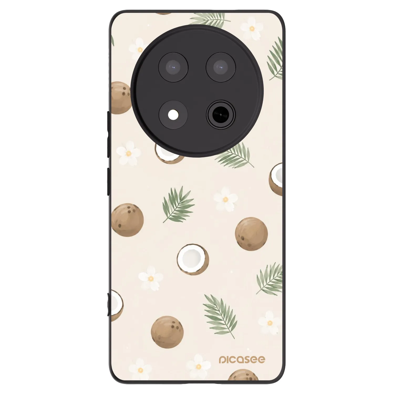 Picasee silikónový čierny obal pre Honor Magic7 Lite 5G - Coconut Breeze