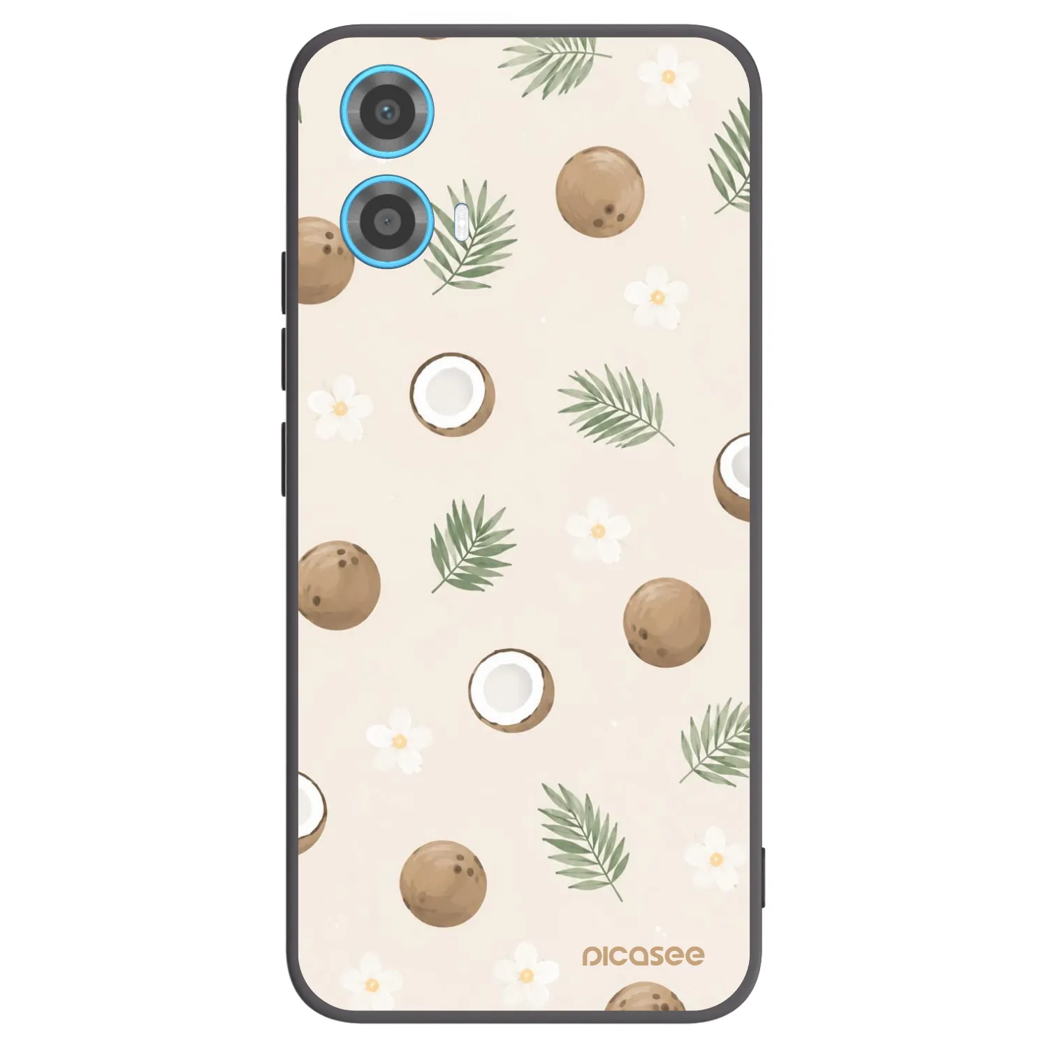 Picasee silikónový čierny obal pre Motorola Moto G34 5G - Coconut Breeze