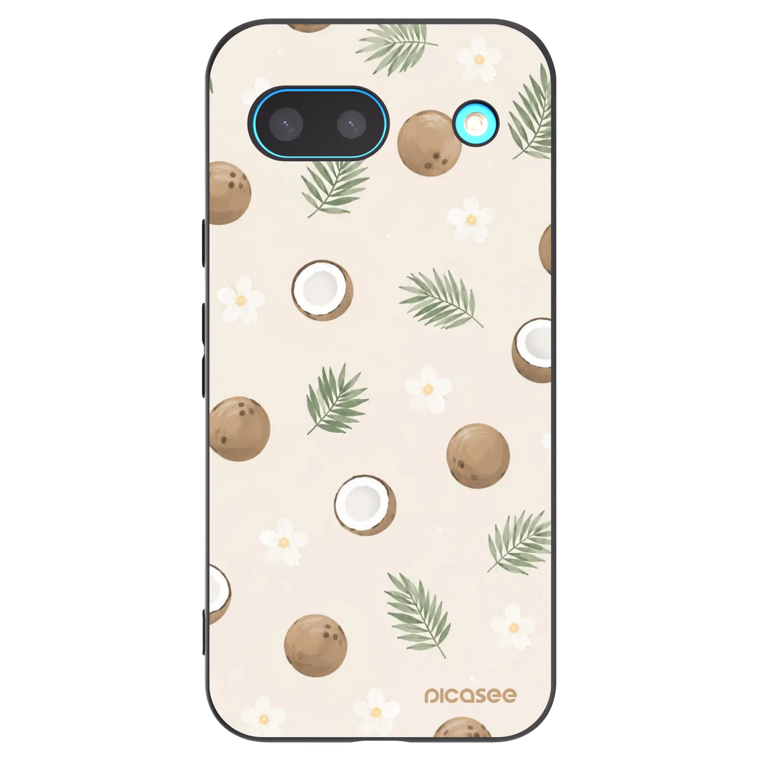 Picasee silikónový čierny obal pre Google Pixel 8 - Coconut Breeze