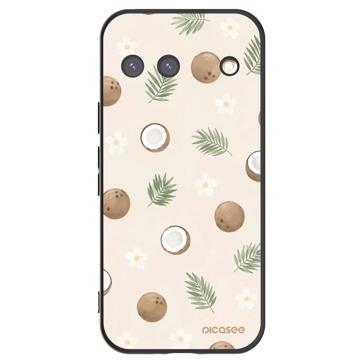 Picasee silikónový čierny obal pre Google Pixel 9 - Coconut Breeze