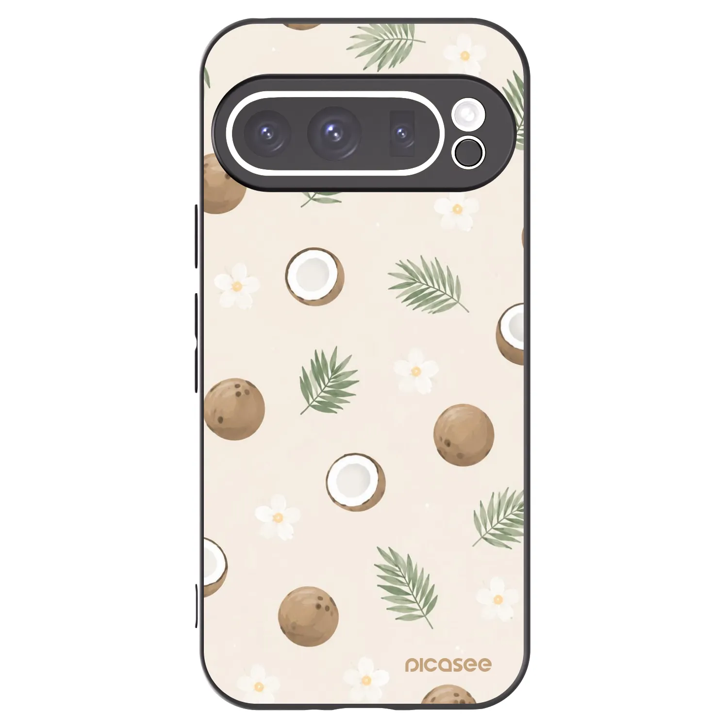 Picasee silikónový čierny obal pre Google Pixel 9 Pro - Coconut Breeze
