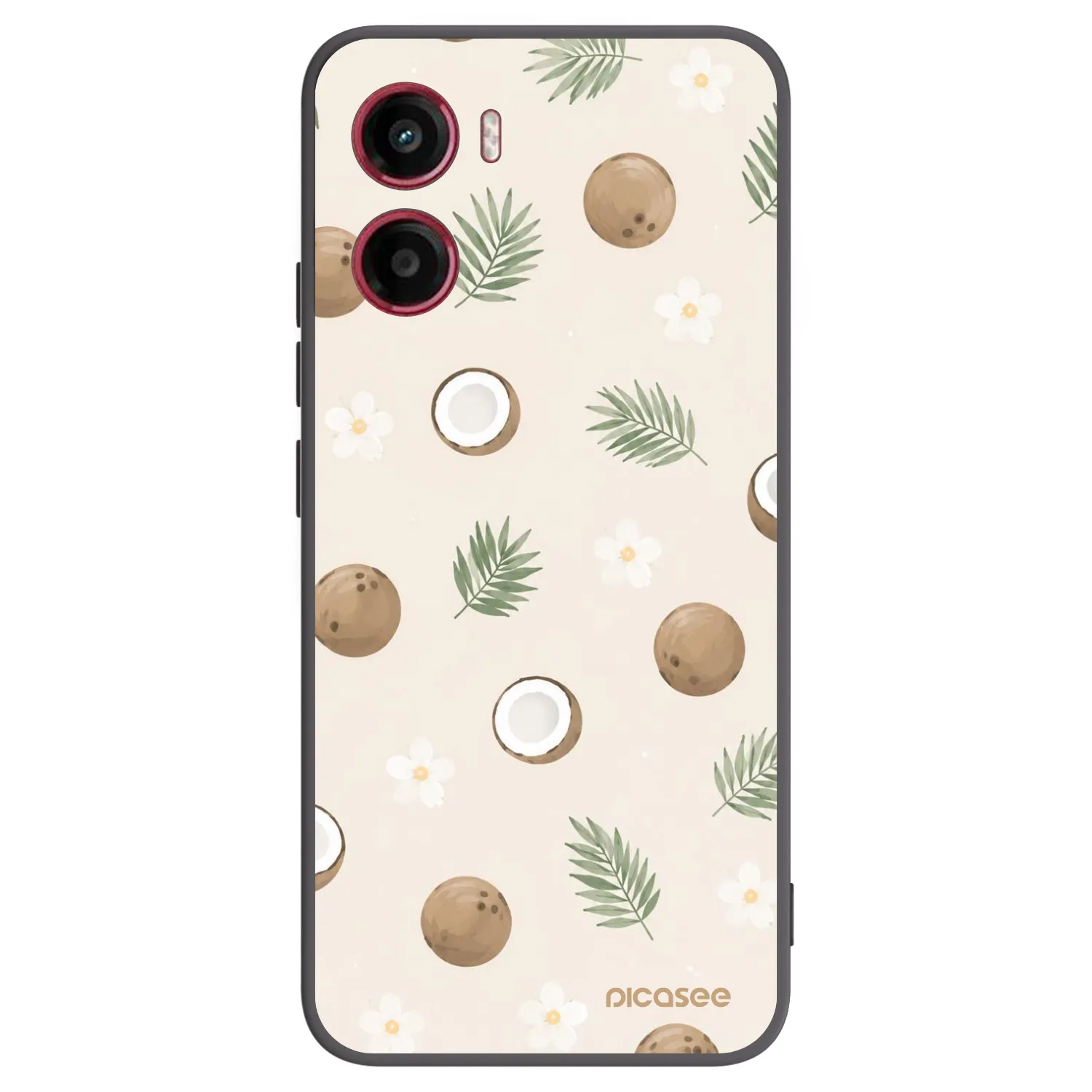 Picasee silikónový čierny obal pre Motorola Moto G05 - Coconut Breeze