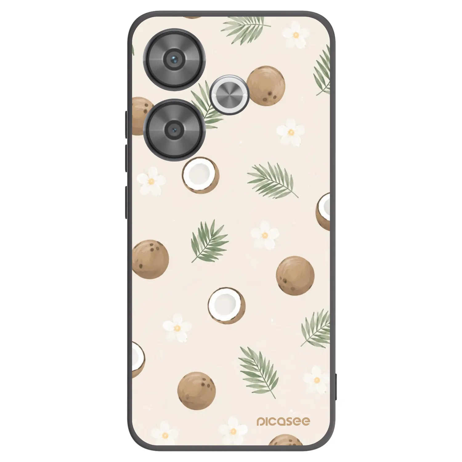 Picasee silikónový čierny obal pre Xiaomi Poco F6 - Coconut Breeze