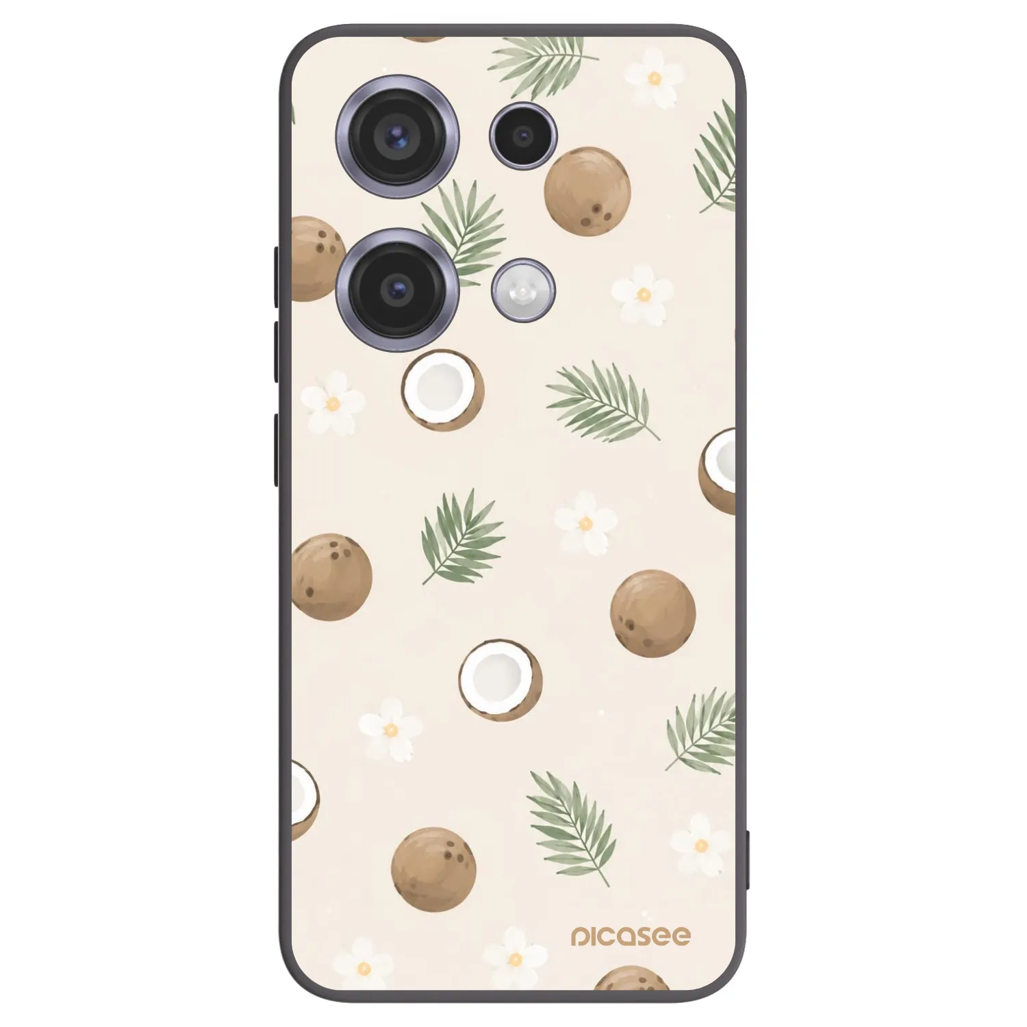 Picasee silikónový čierny obal pre Xiaomi Redmi Note 14S - Coconut Breeze