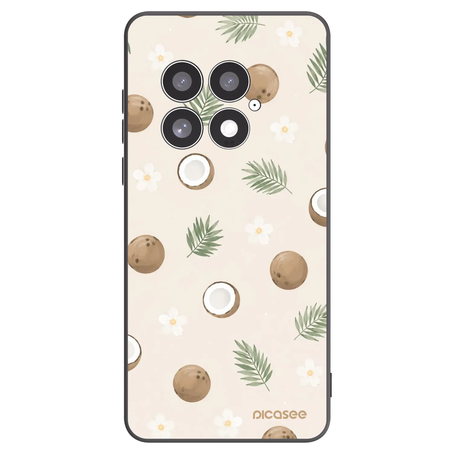 Picasee silikónový čierny obal pre OnePlus 13 5G - Coconut Breeze