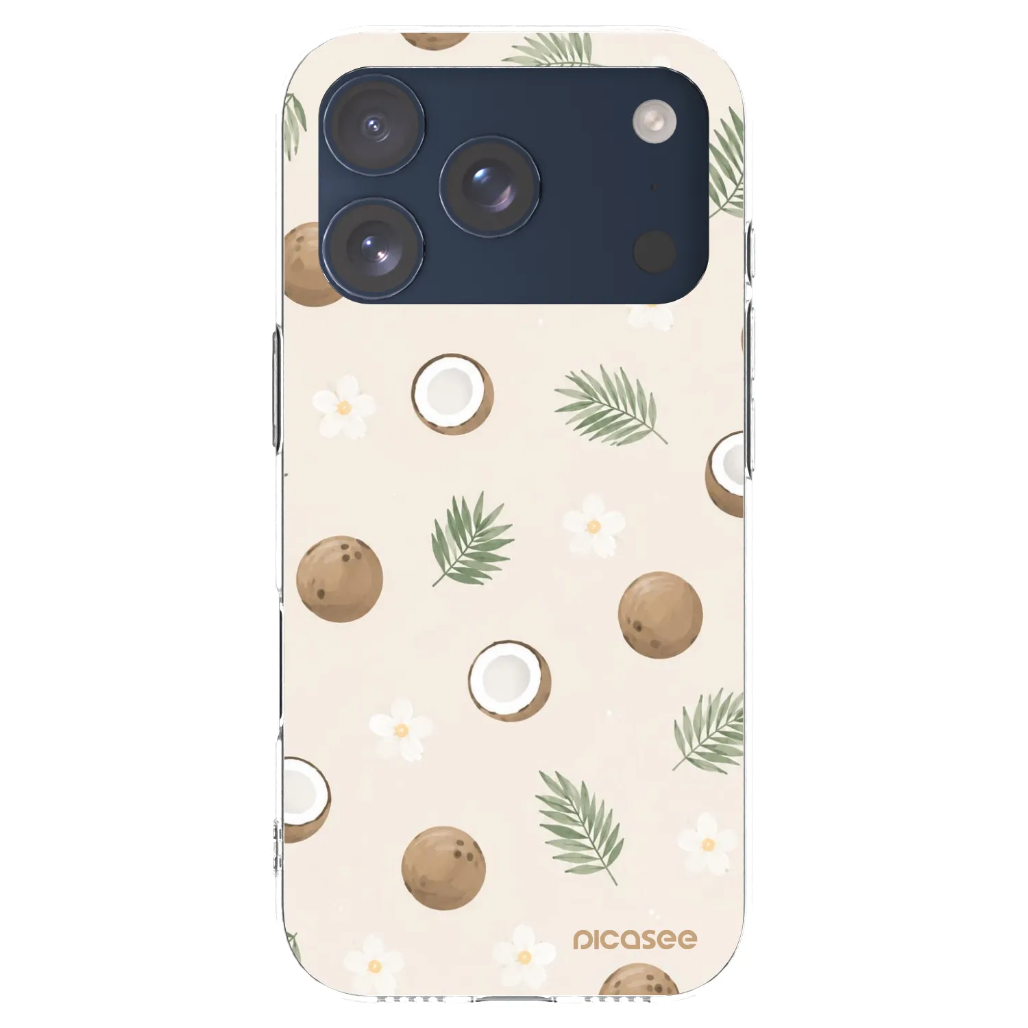 Picasee silikónový prehľadný obal pre Apple iPhone 17 Pro - Coconut Breeze