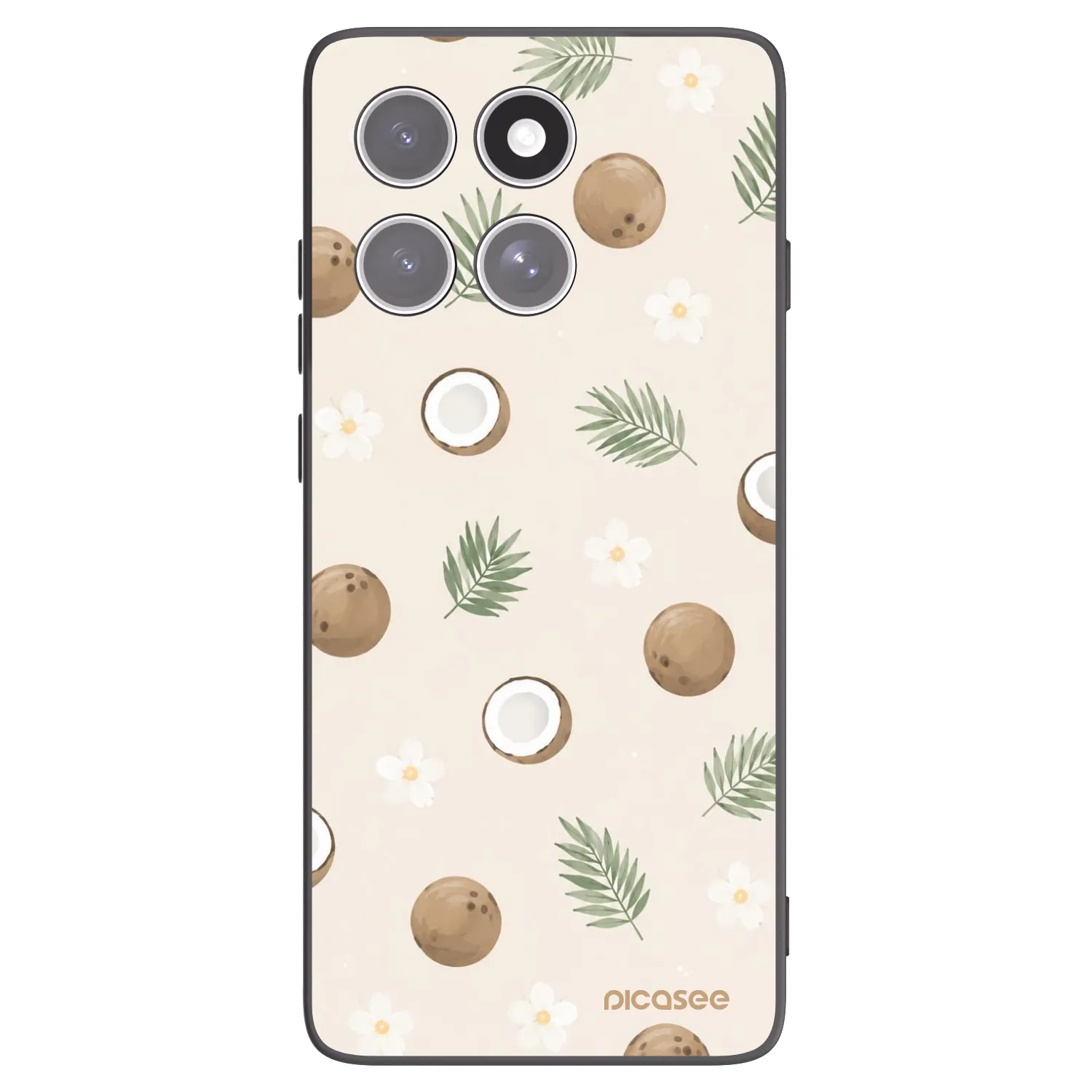 Picasee silikónový čierny obal pre Motorola Edge 60 Pro - Coconut Breeze