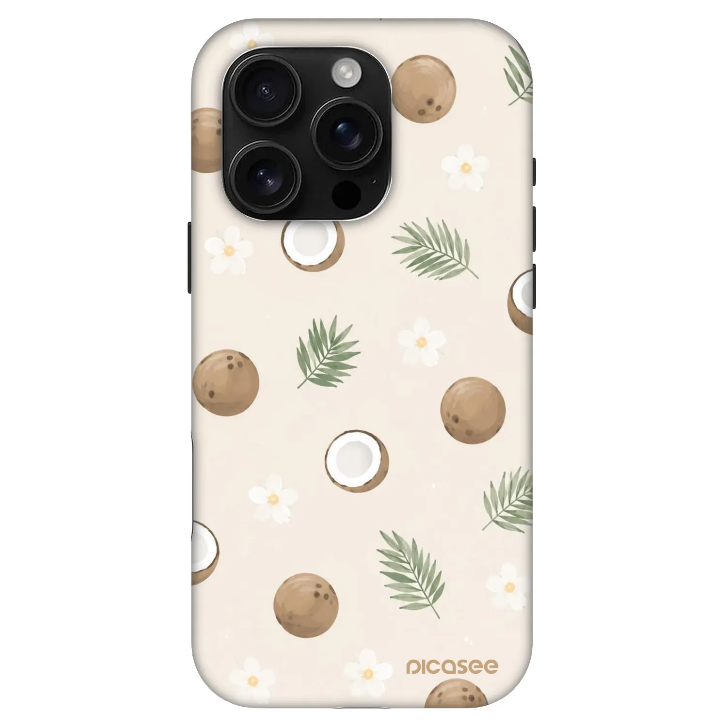 Picasee Fashion Case MagSafe pre Apple iPhone 16 Pro - Coconut Breeze
