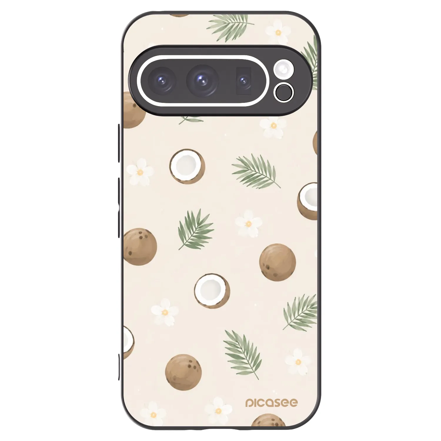 Picasee silikónový čierny obal pre Google Pixel 9 Pro XL - Coconut Breeze