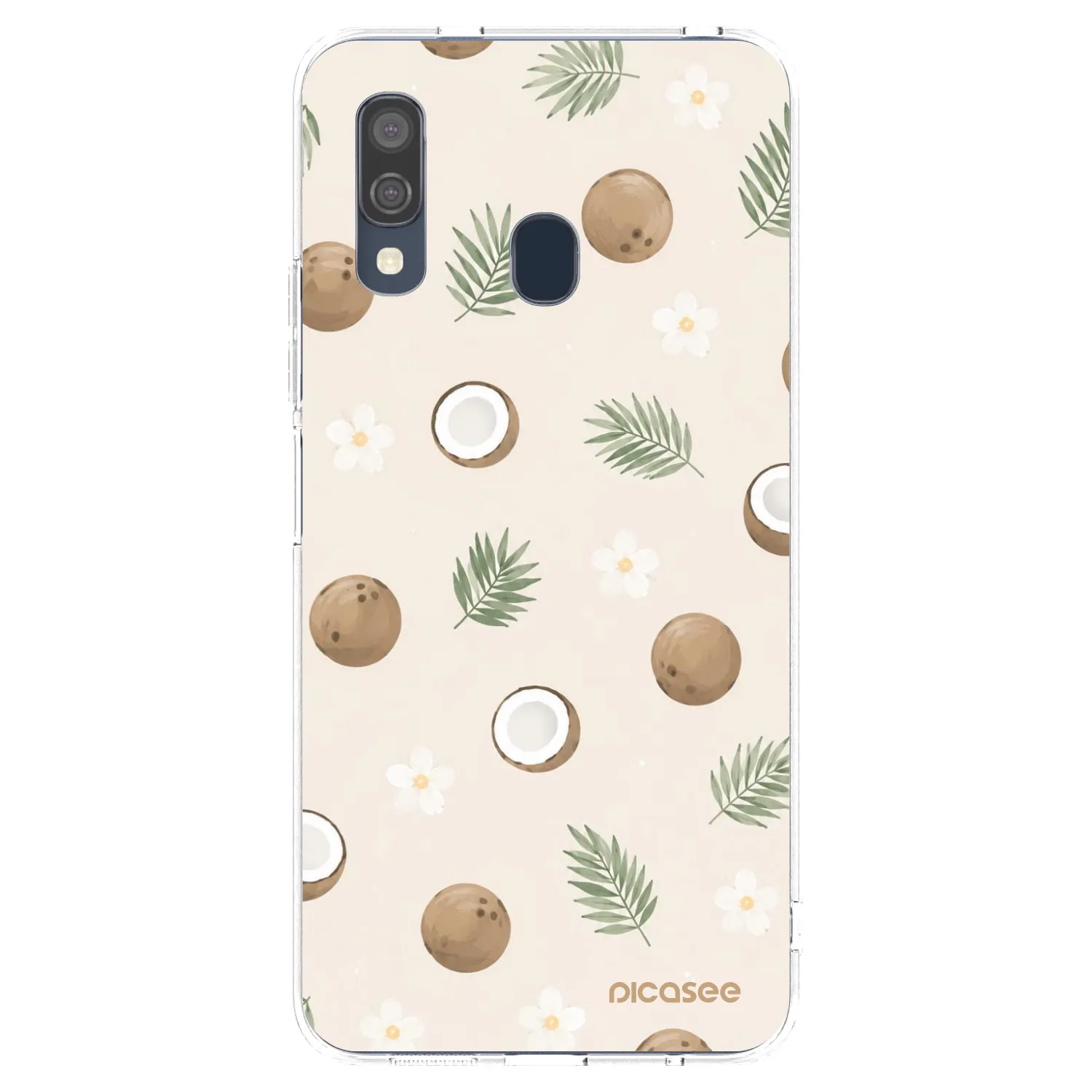 Picasee silikónový prehľadný obal pre Samsung Galaxy A40 A405F - Coconut Breeze