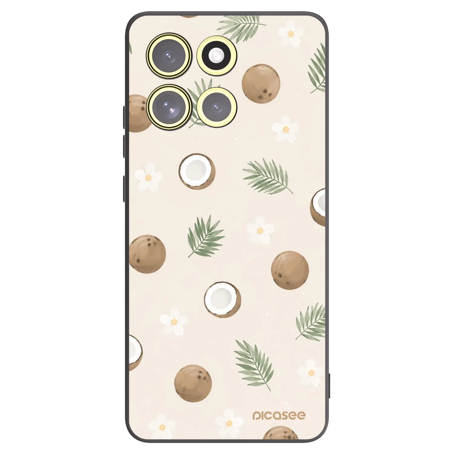 Picasee silikónový čierny obal pre Motorola Moto G86 5G - Coconut Breeze