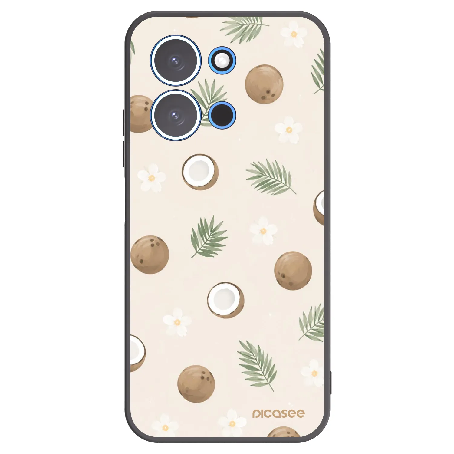 Picasee silikónový čierny obal pre Xiaomi Redmi 15C 4G - Coconut Breeze