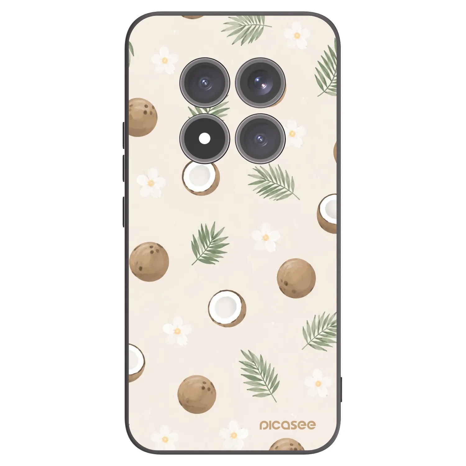Picasee silikónový čierny obal pre Xiaomi Redmi Note 15 Pro+ - Coconut Breeze
