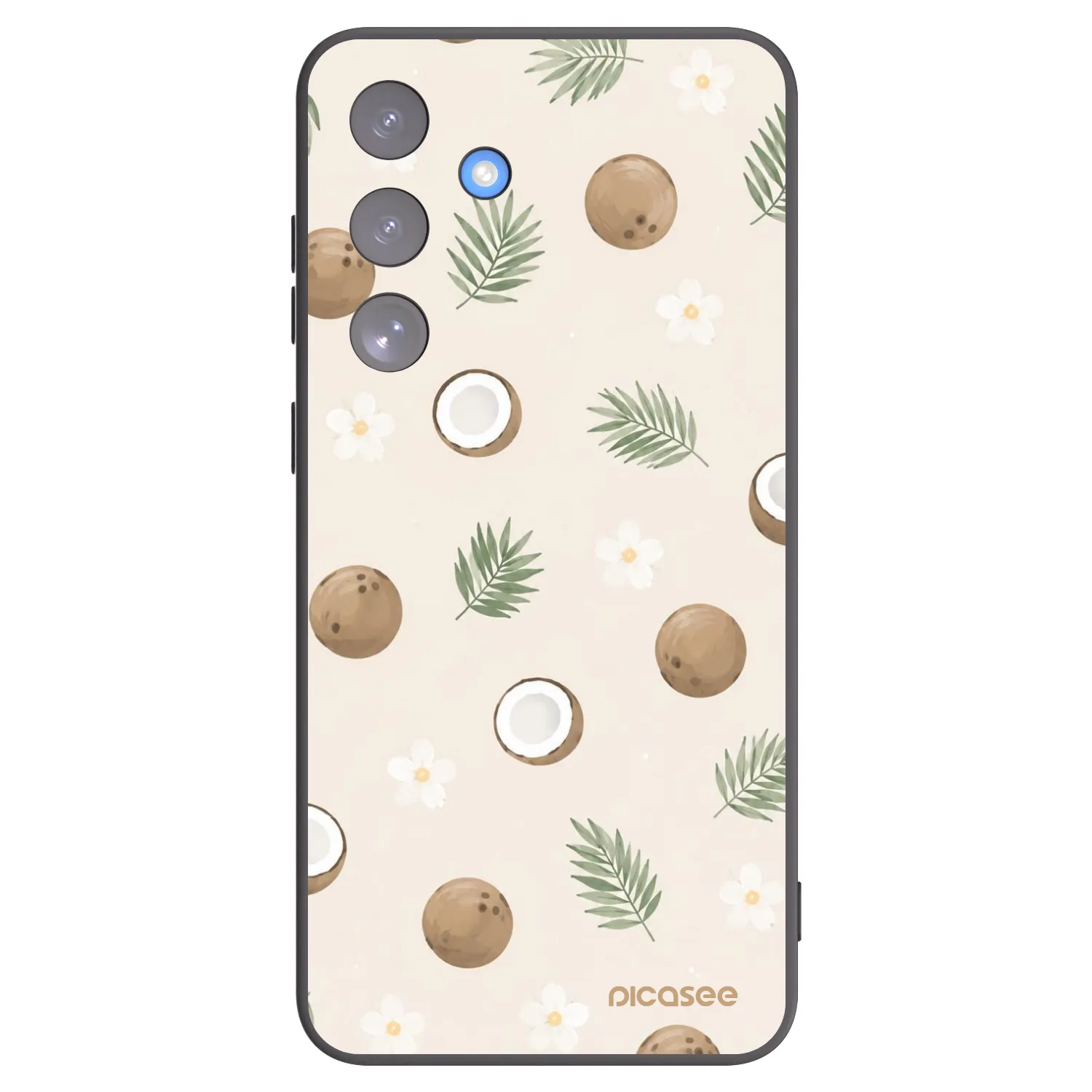 Picasee silikónový čierny obal pre Samsung Galaxy S25 FE 5G - Coconut Breeze