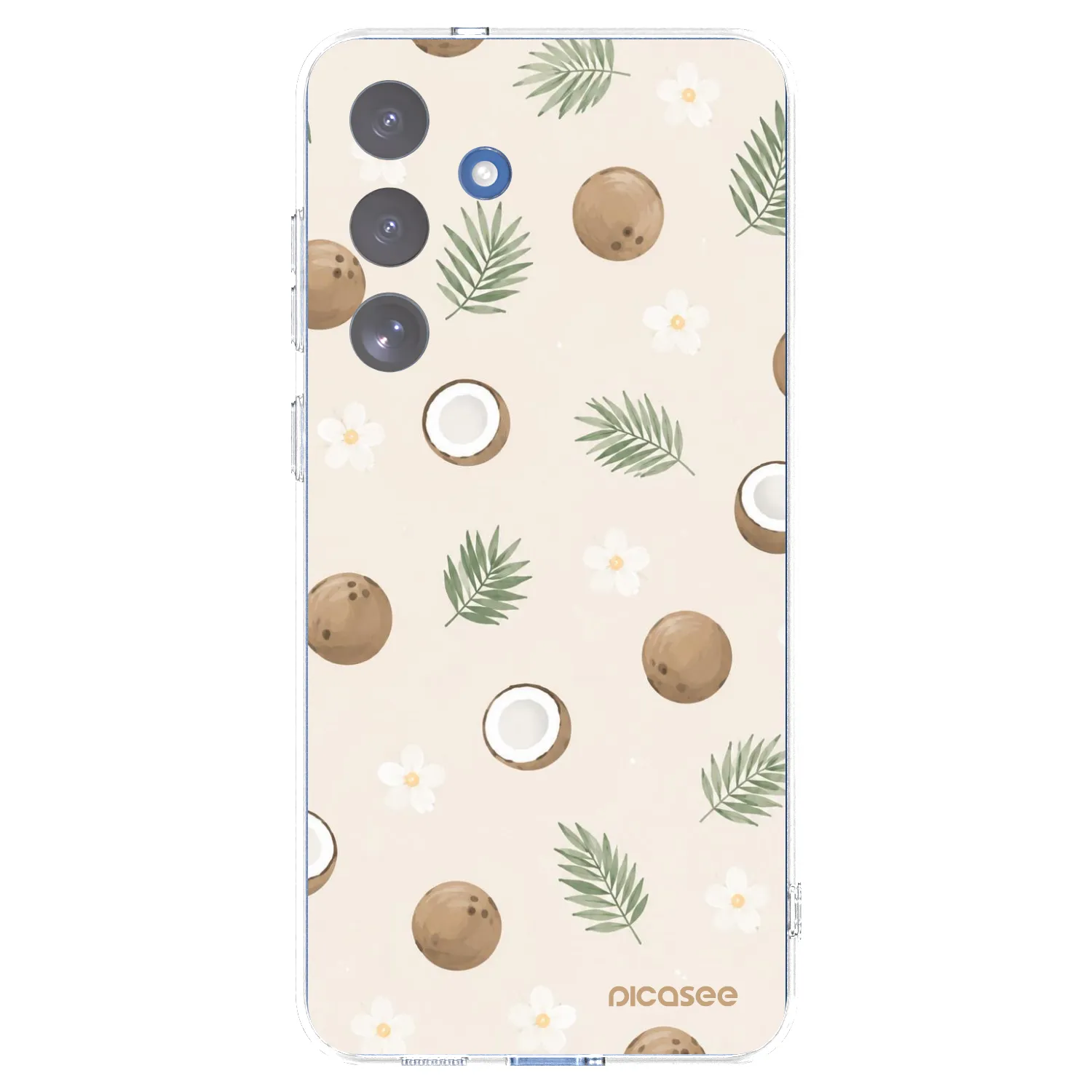 Picasee silikónový prehľadný obal pre Samsung Galaxy S25 FE 5G - Coconut Breeze