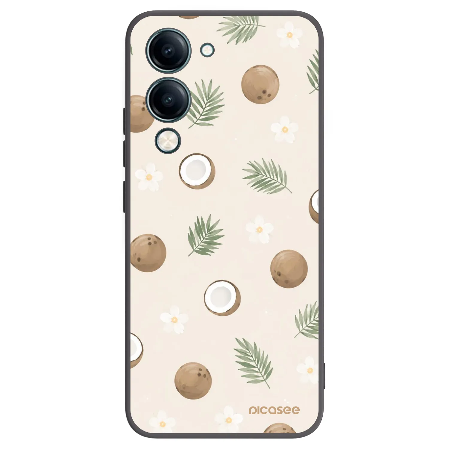 Picasee silikónový čierny obal pre Vivo Y29s 5G - Coconut Breeze