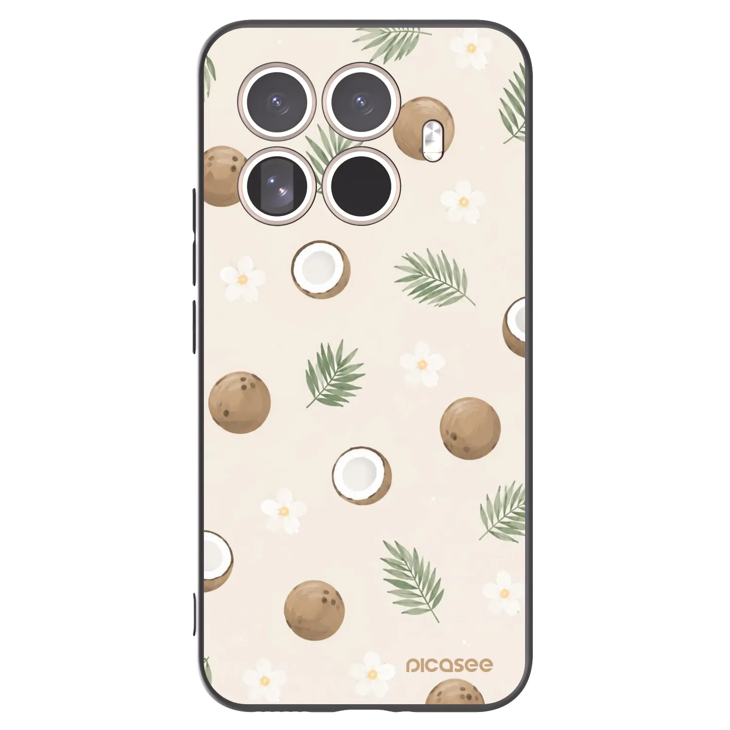 Picasee silikónový čierny obal pre Xiaomi 15T Pro - Coconut Breeze