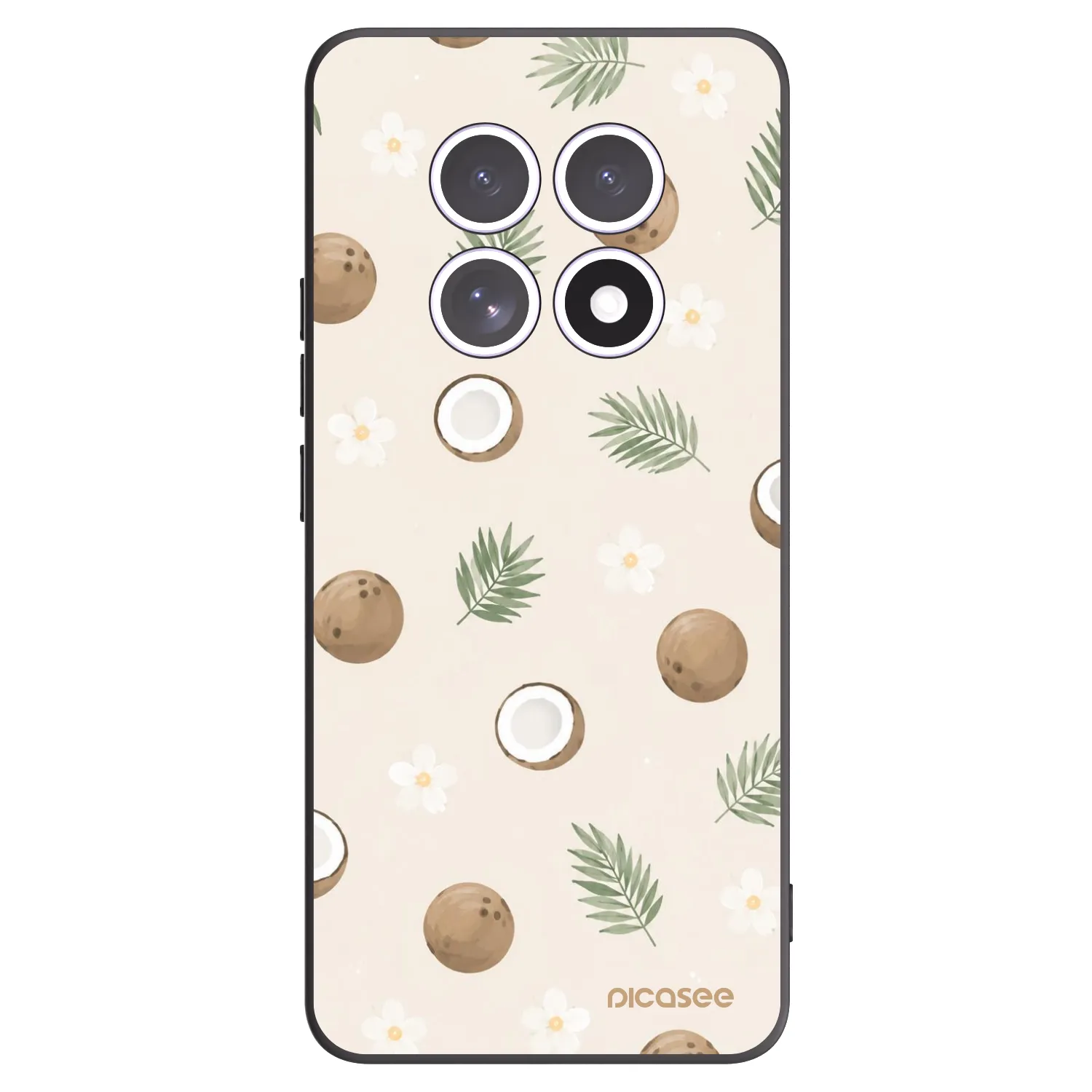 Picasee silikónový čierny obal pre Xiaomi Redmi Note 15 - Coconut Breeze
