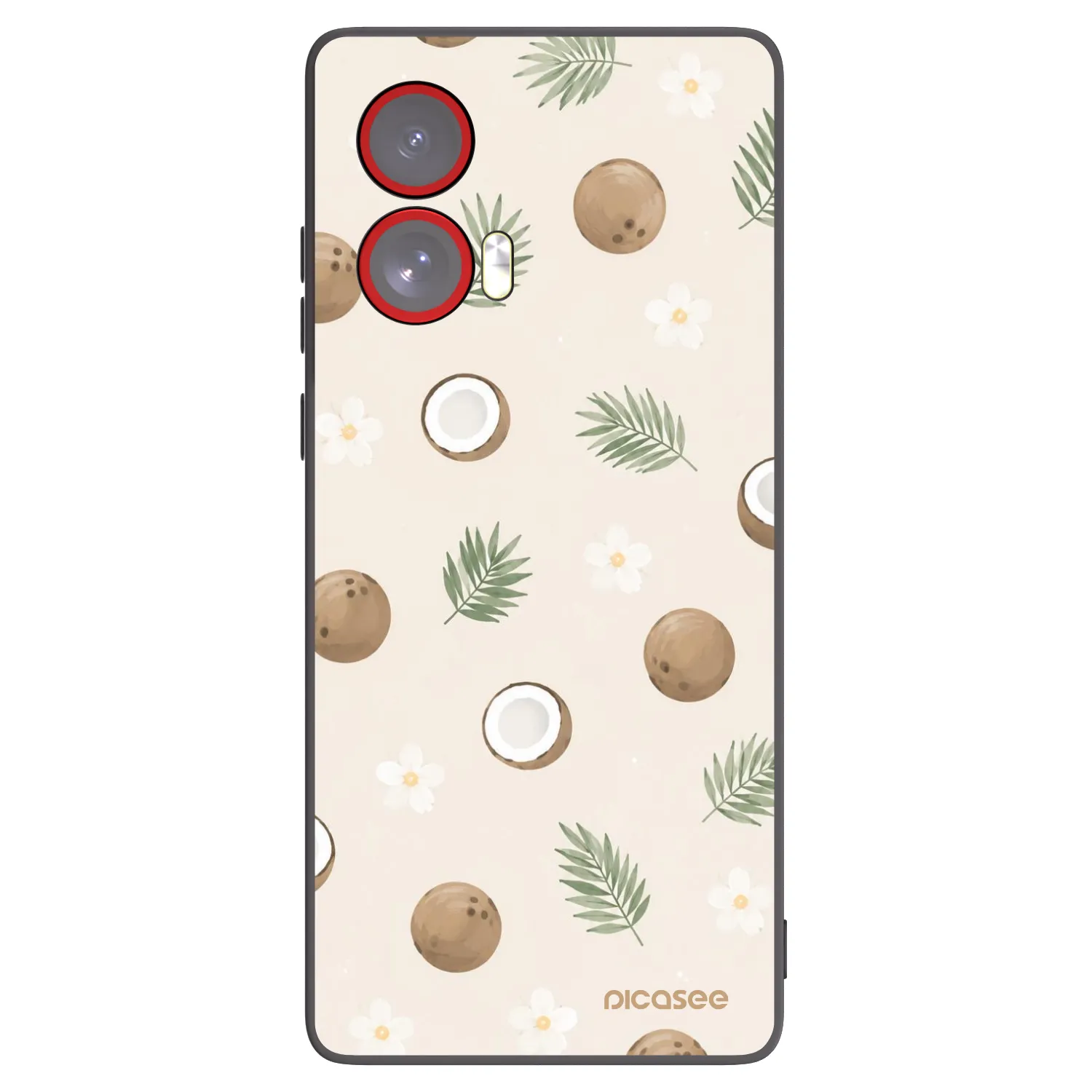 Picasee silikónový čierny obal pre Motorola Edge 50 Fusion - Coconut Breeze