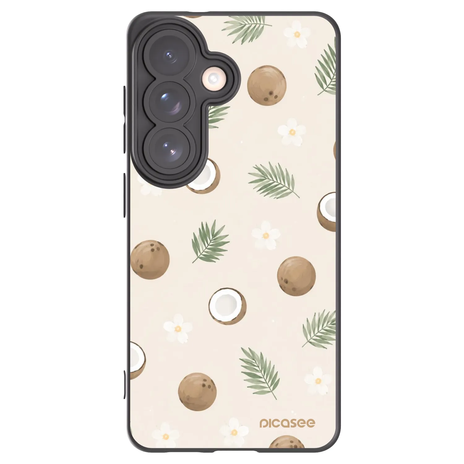 Picasee silikónový čierny obal pre Samsung Galaxy S26 - Coconut Breeze