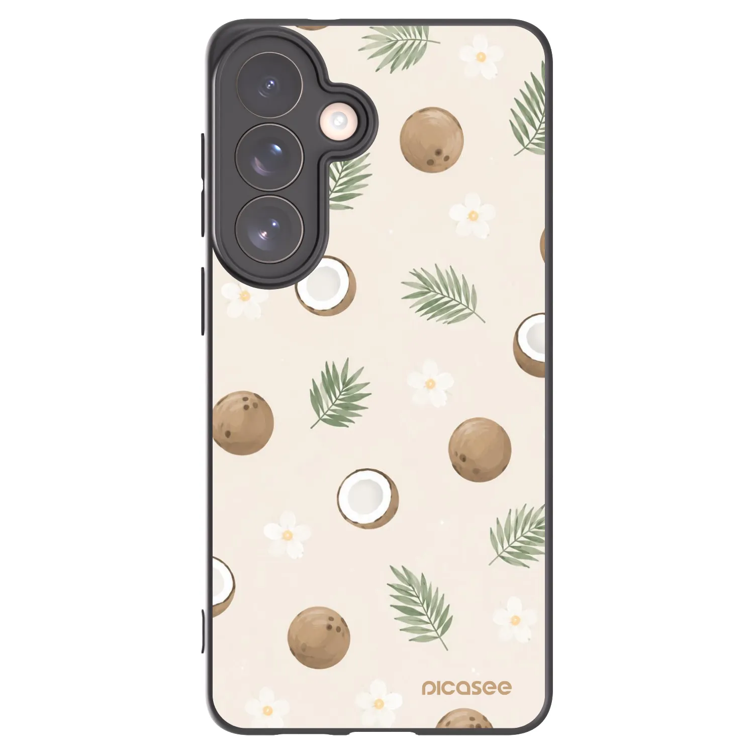 Picasee silikónový čierny obal pre Samsung Galaxy S26+ - Coconut Breeze