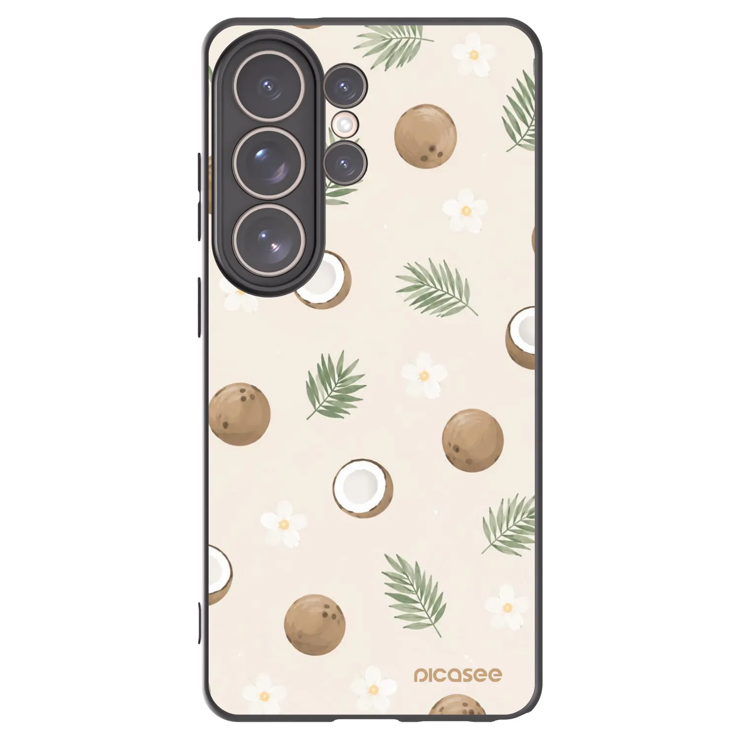Picasee silikónový čierny obal pre Samsung Galaxy S26 Ultra - Coconut Breeze