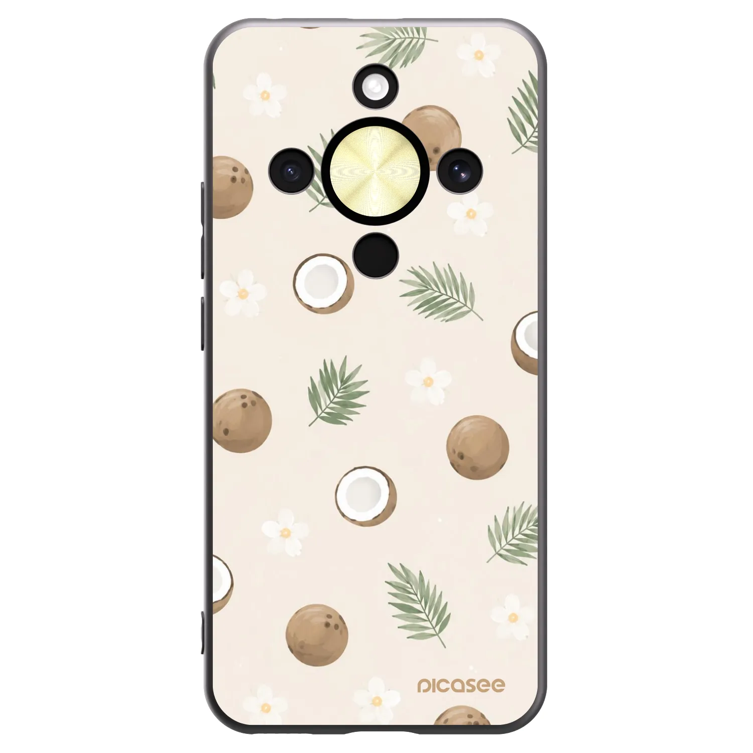 Picasee silikónový čierny obal pre Honor Magic8 Lite 5G - Coconut Breeze