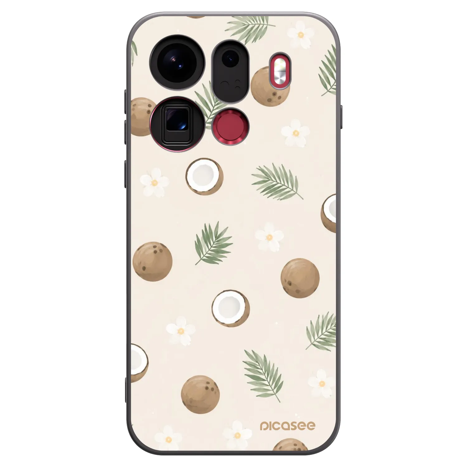 Picasee silikónový čierny obal pre OPPO Find X9 Pro - Coconut Breeze
