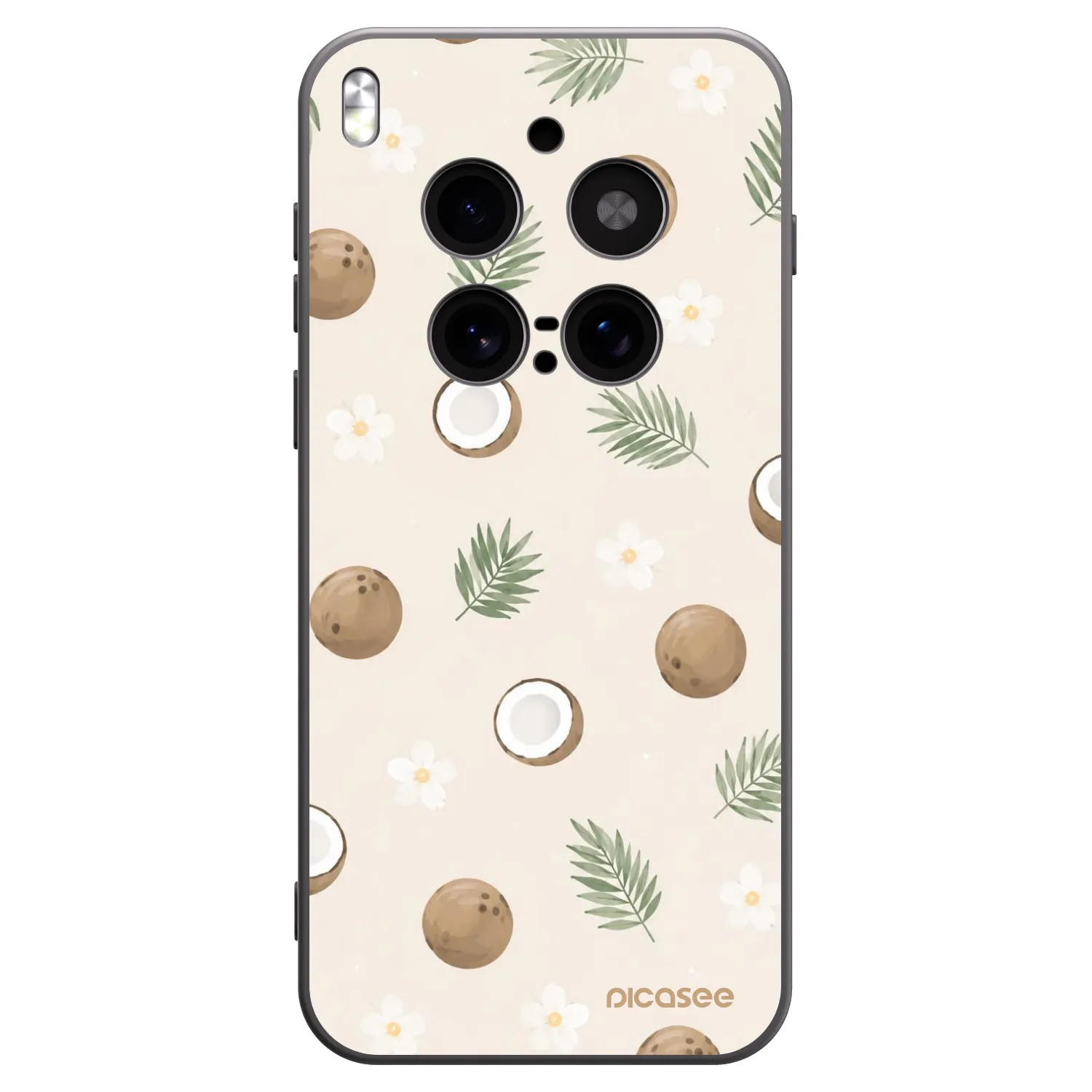 Picasee silikónový čierny obal pre Vivo X300 Pro - Coconut Breeze