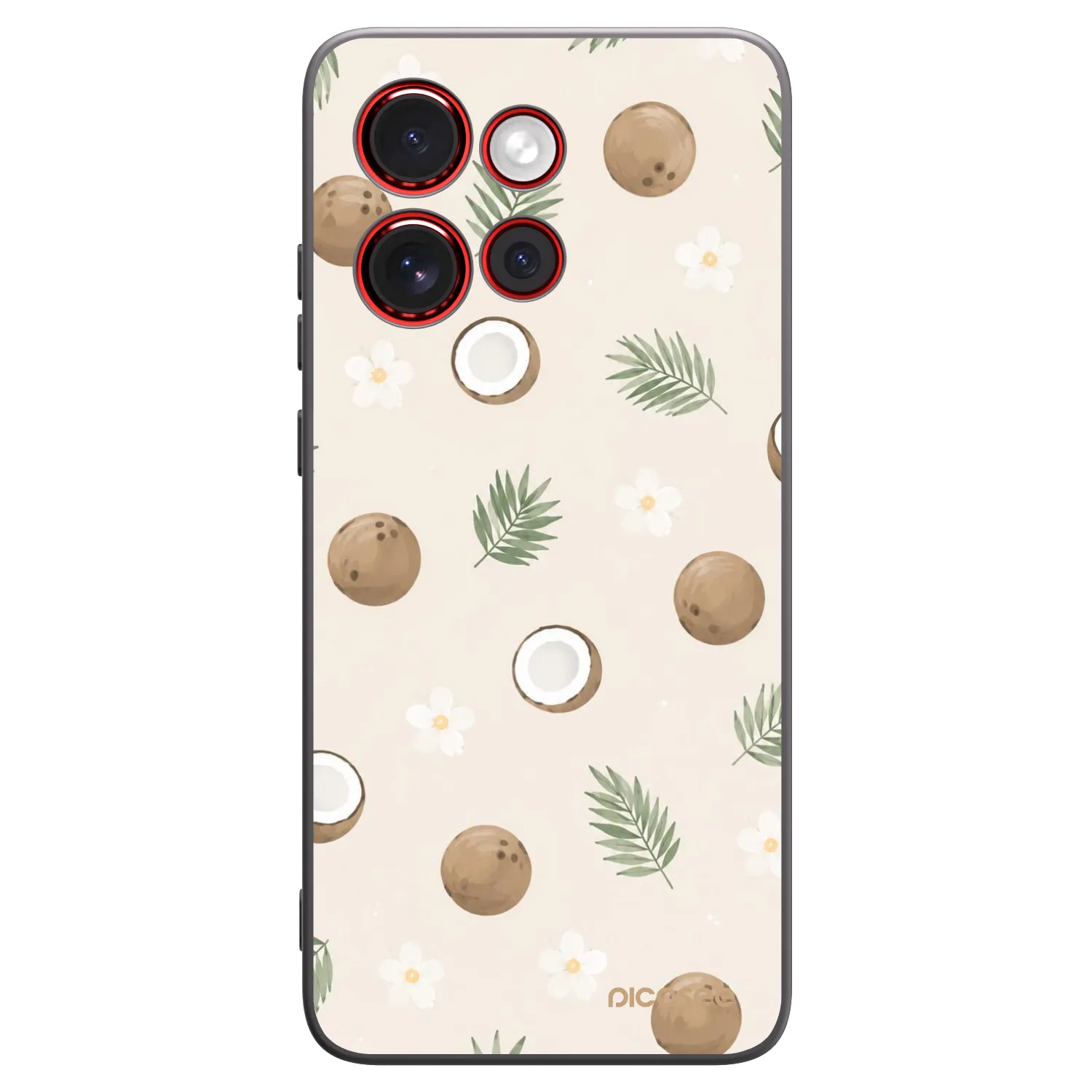 Picasee silikónový čierny obal pre Motorola Edge 60 Neo 5G - Coconut Breeze