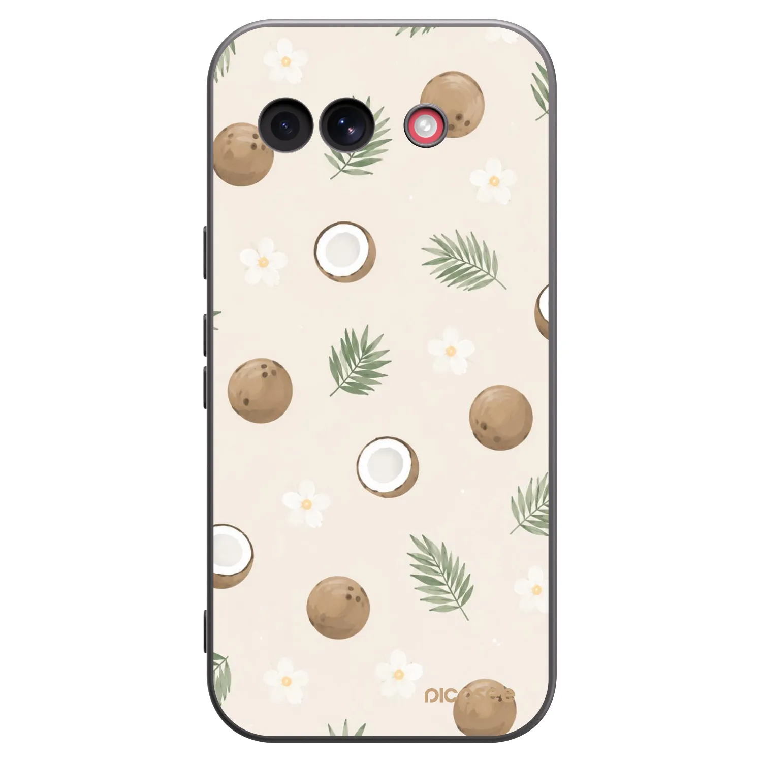 Picasee silikónový čierny obal pre Google Pixel 10a - Coconut Breeze