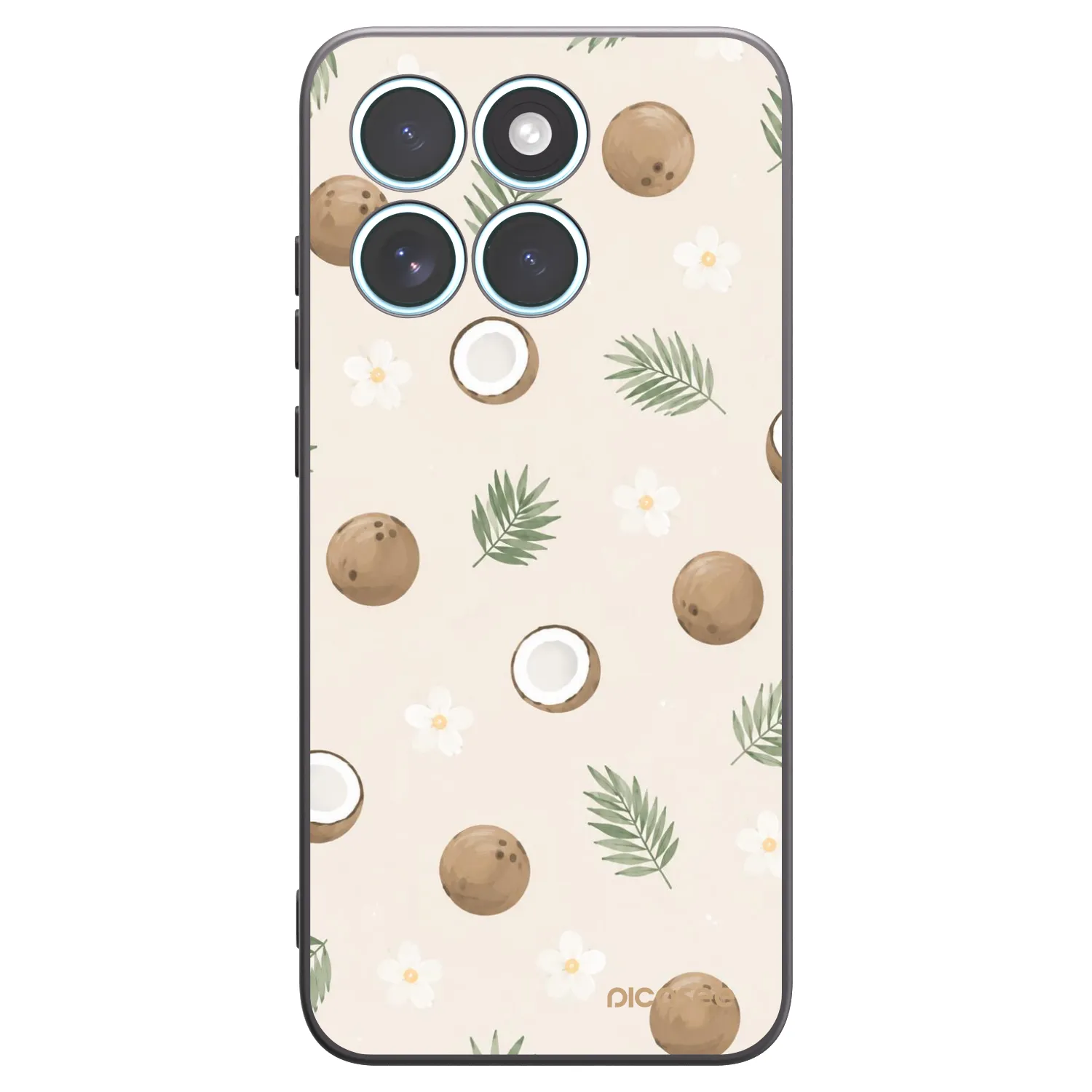 Picasee silikónový čierny obal pre Motorola Edge 70 Fusion - Coconut Breeze