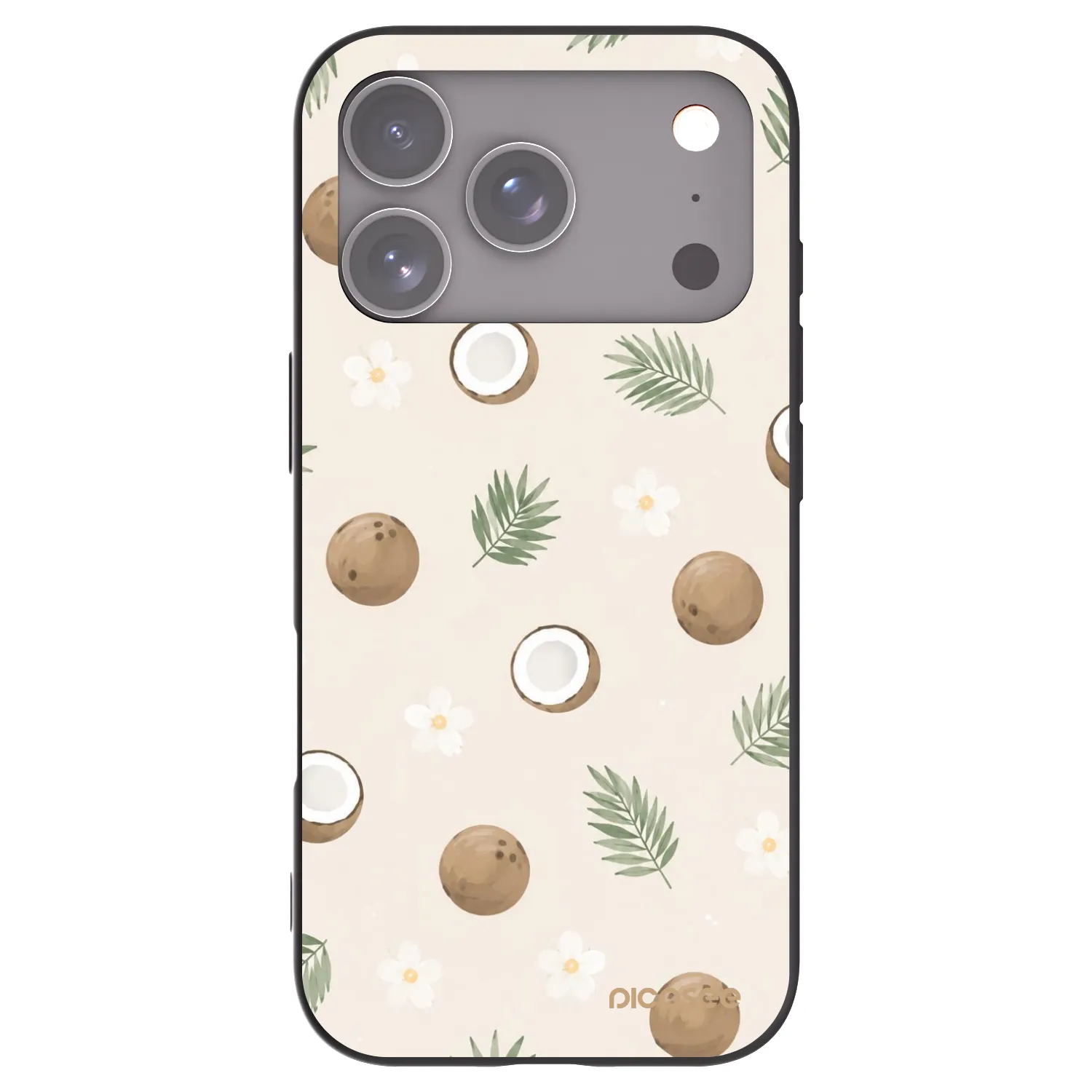 Picasee silikónový čierny obal pre Apple iPhone 18 Pro - Coconut Breeze