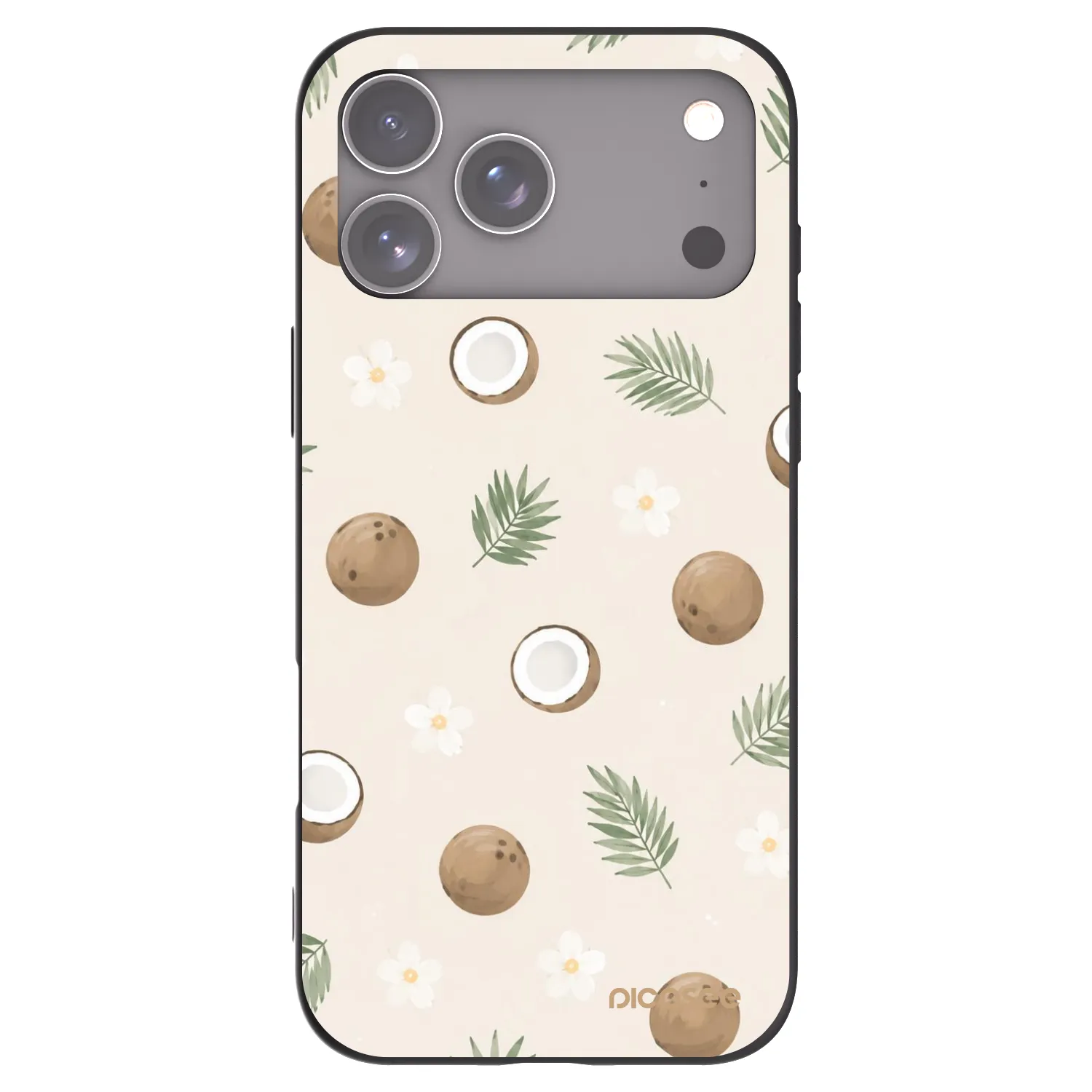 Picasee silikónový čierny obal pre Apple iPhone 18 Pro Max - Coconut Breeze