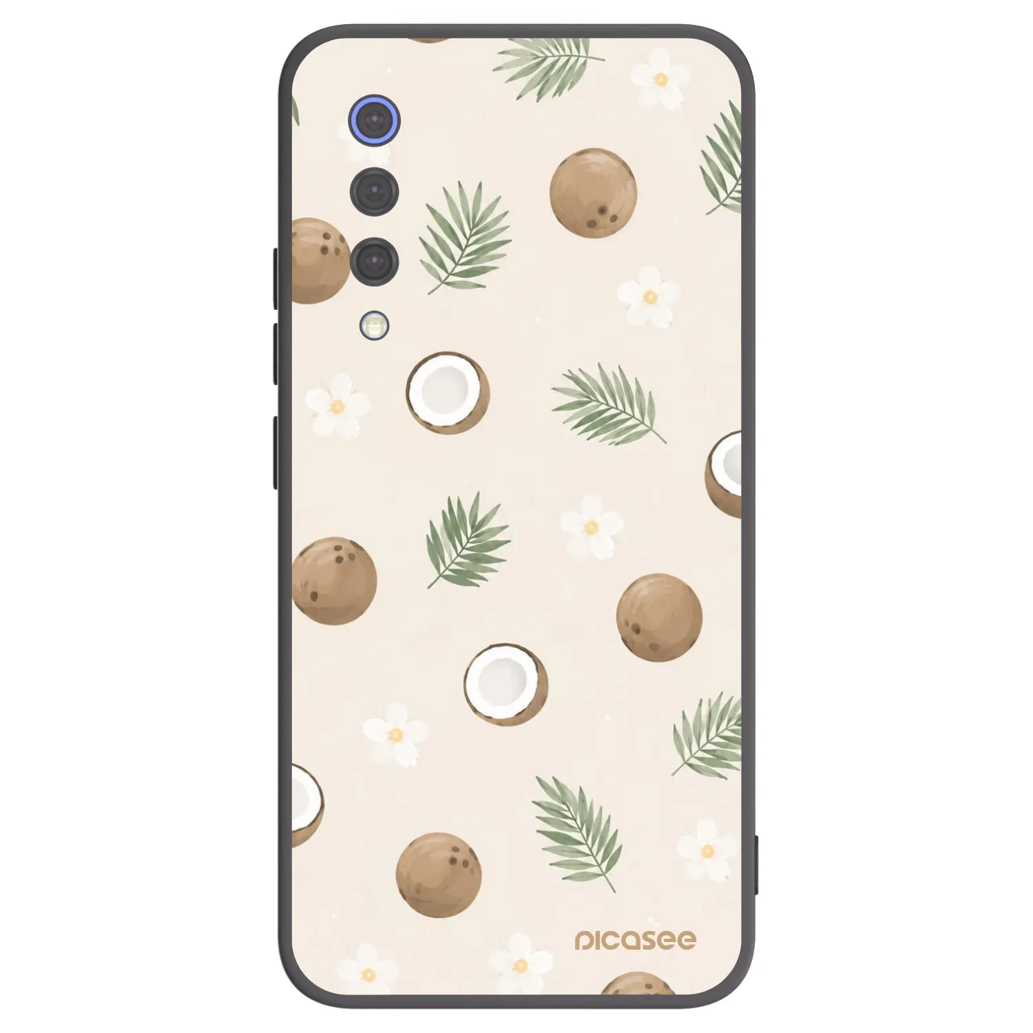 Picasee silikónový čierny obal pre Xiaomi Mi 9 SE - Coconut Breeze