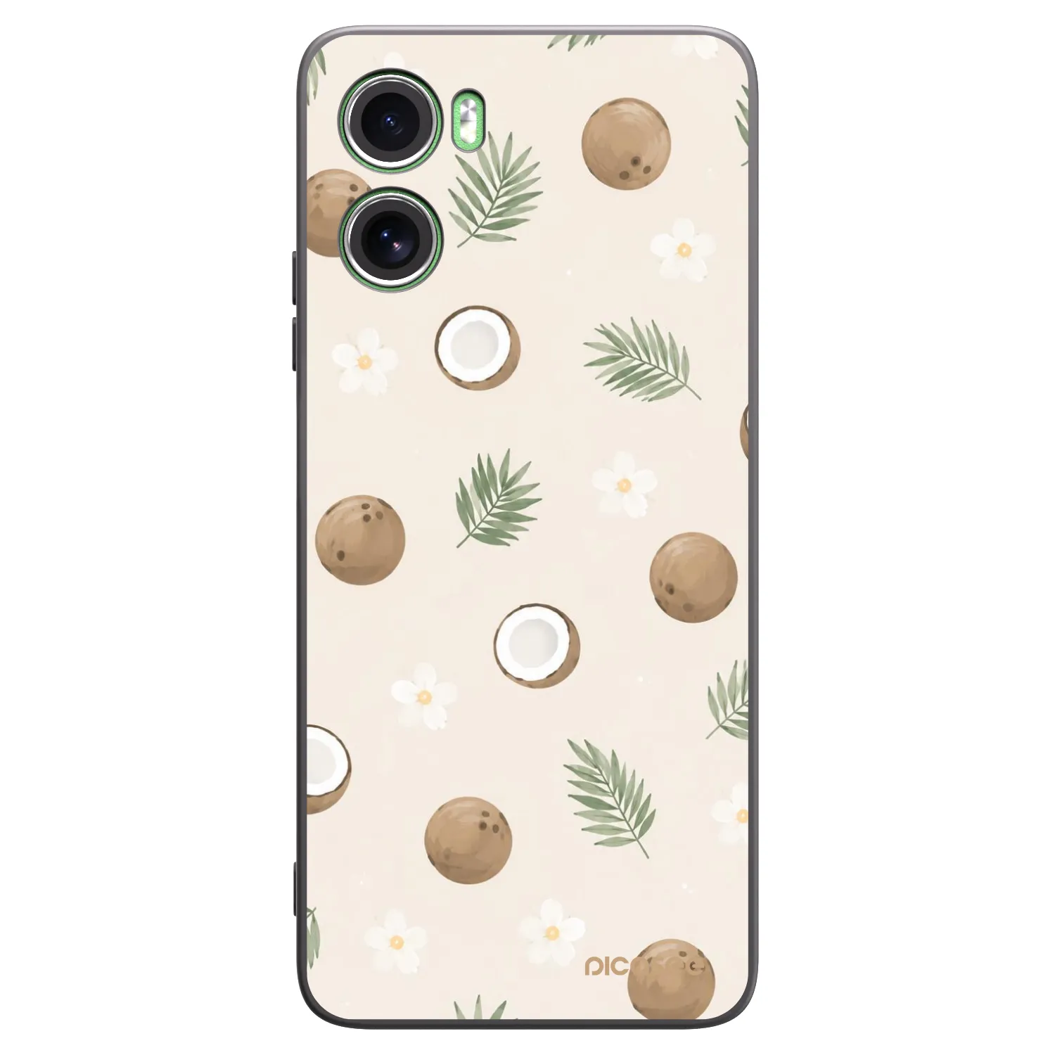 Picasee silikónový čierny obal pre Motorola Moto G06 - Coconut Breeze