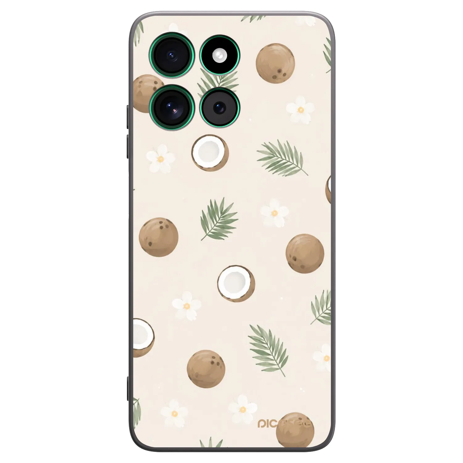 Picasee silikónový čierny obal pre Motorola Moto G57 Power - Coconut Breeze