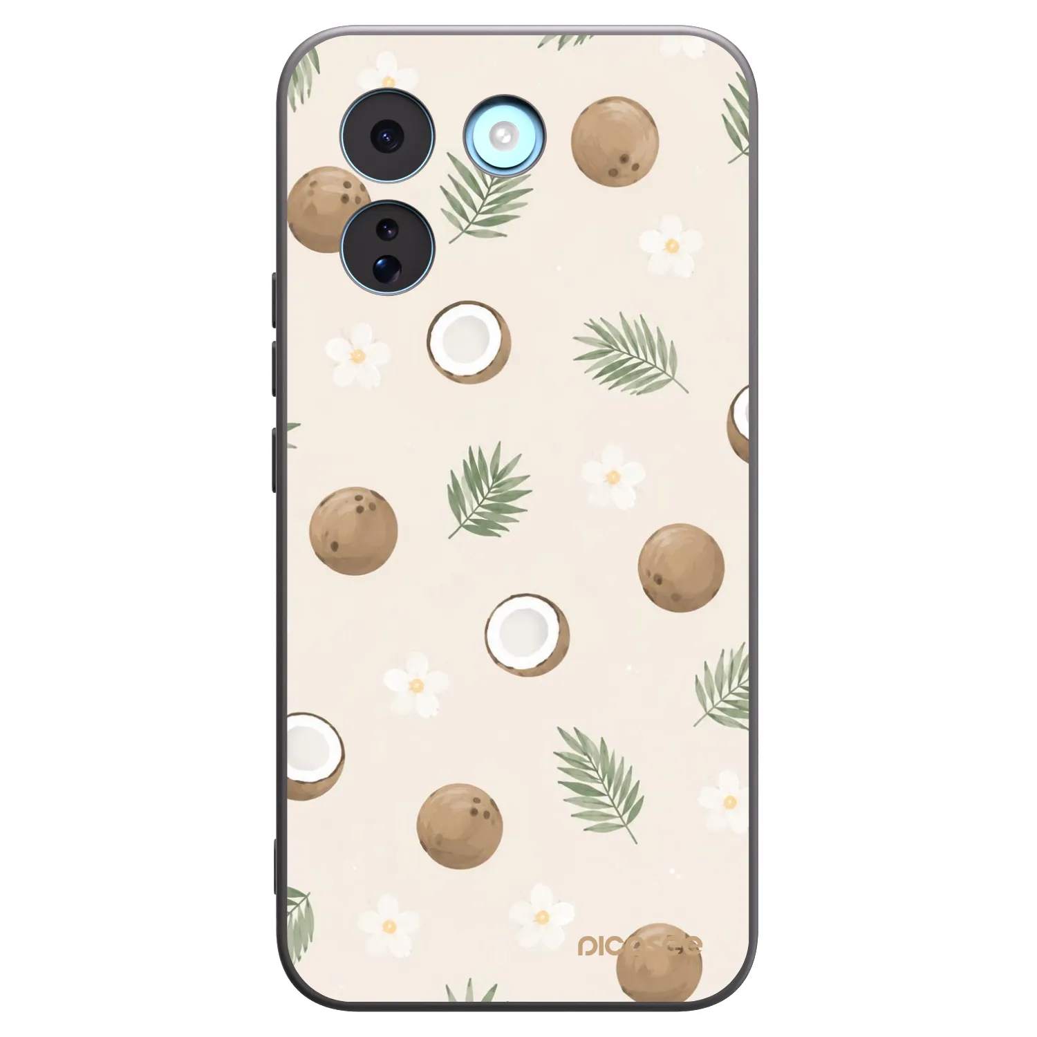 Picasee silikónový čierny obal pre Xiaomi Redmi Note 17 Pro MAX 5G - Coconut Breeze