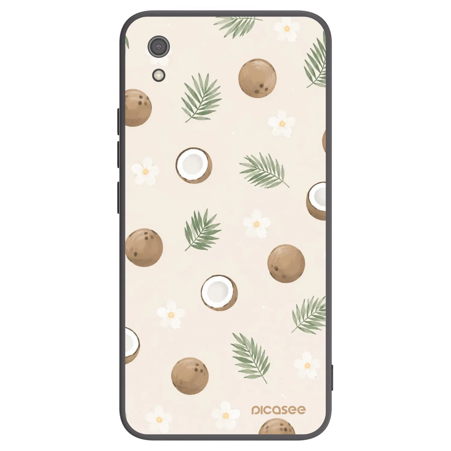 Picasee silikónový čierny obal pre Xiaomi Redmi 7A - Coconut Breeze