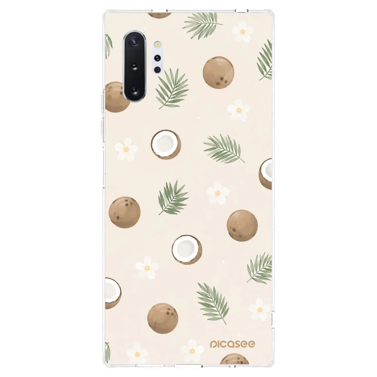 Picasee silikónový prehľadný obal pre Samsung Galaxy Note 10+ N975F - Coconut Breeze